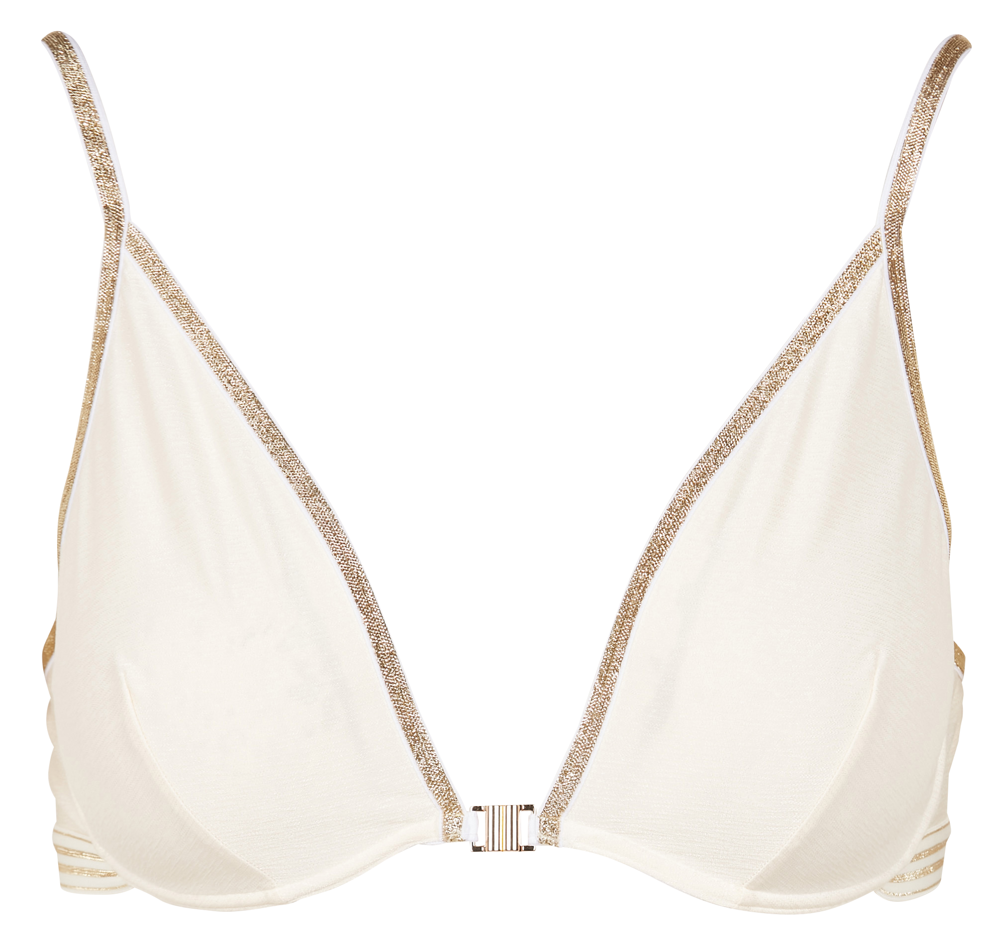Pinstripe bralette Beige