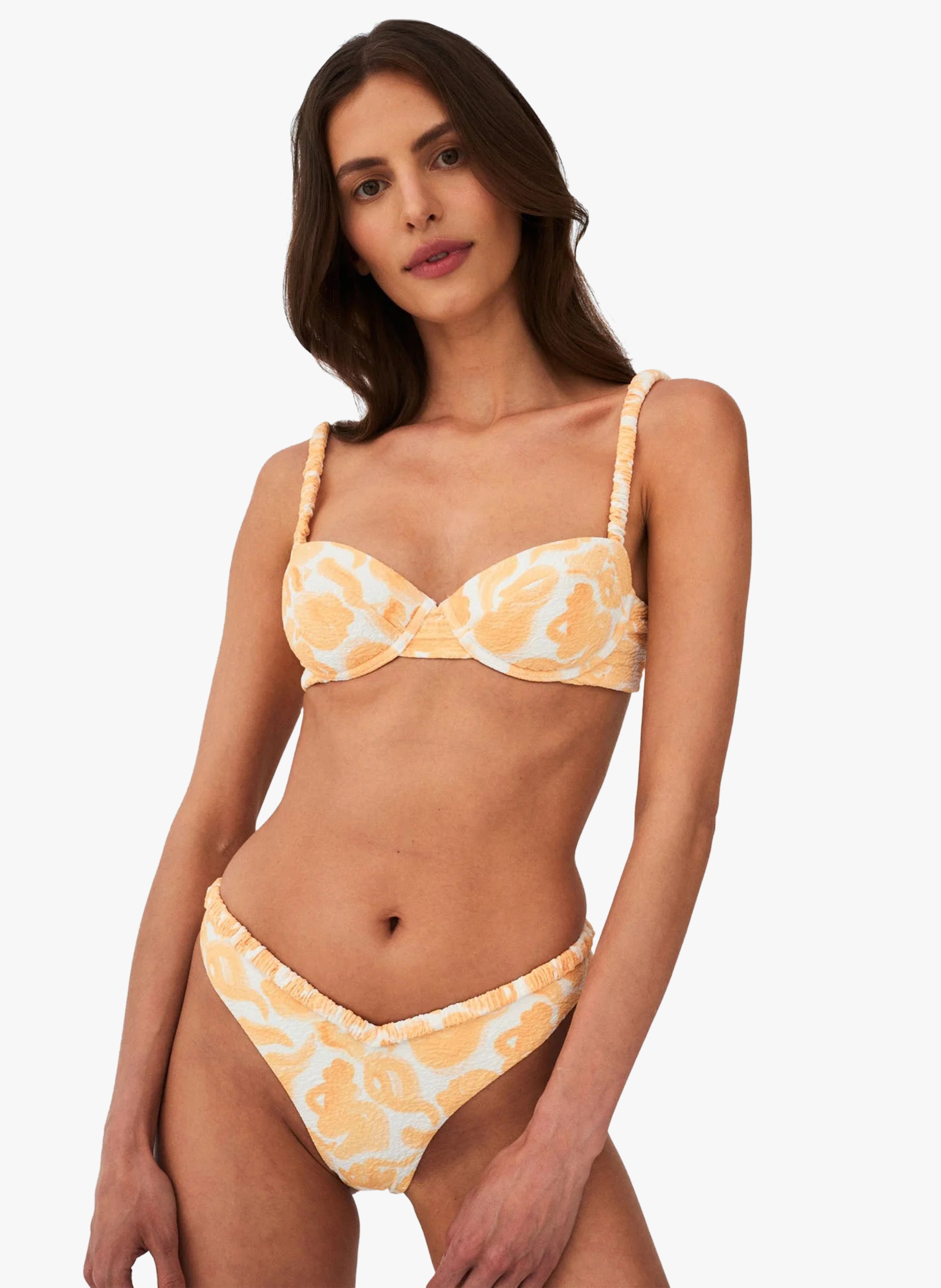 Bas de bikini imprimé UNDRESS CODE Jaune