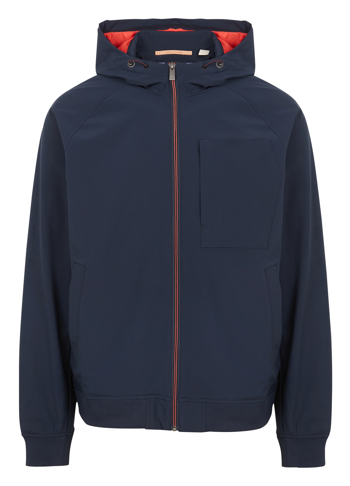 Recht windjack met capuchon SCOTCH AND SODA Blauw