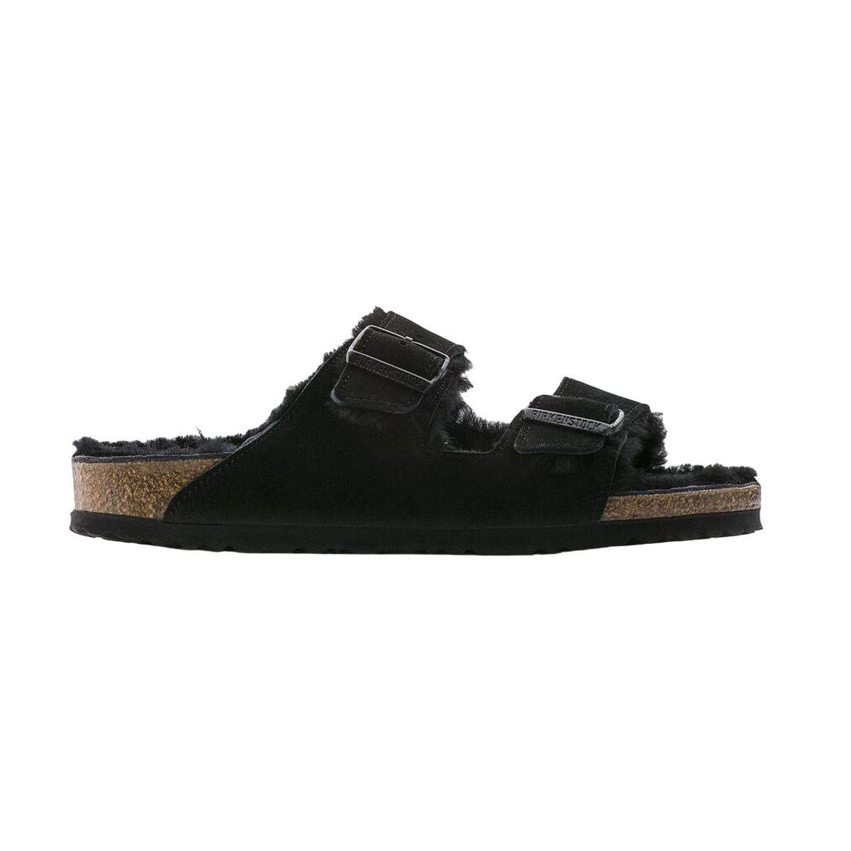 Fur-lined sandals BIRKENSTOCK Black