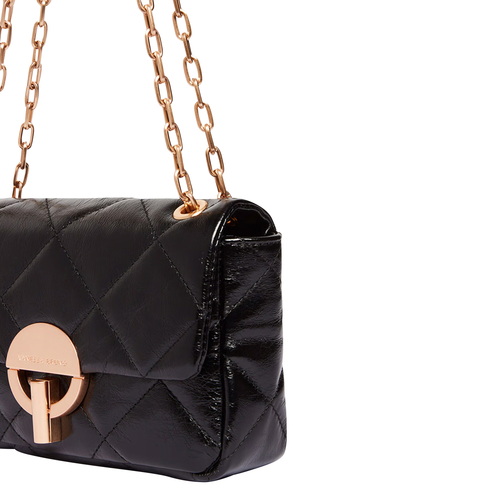 Dori leather shoulder bag VANESSA BRUNO Black