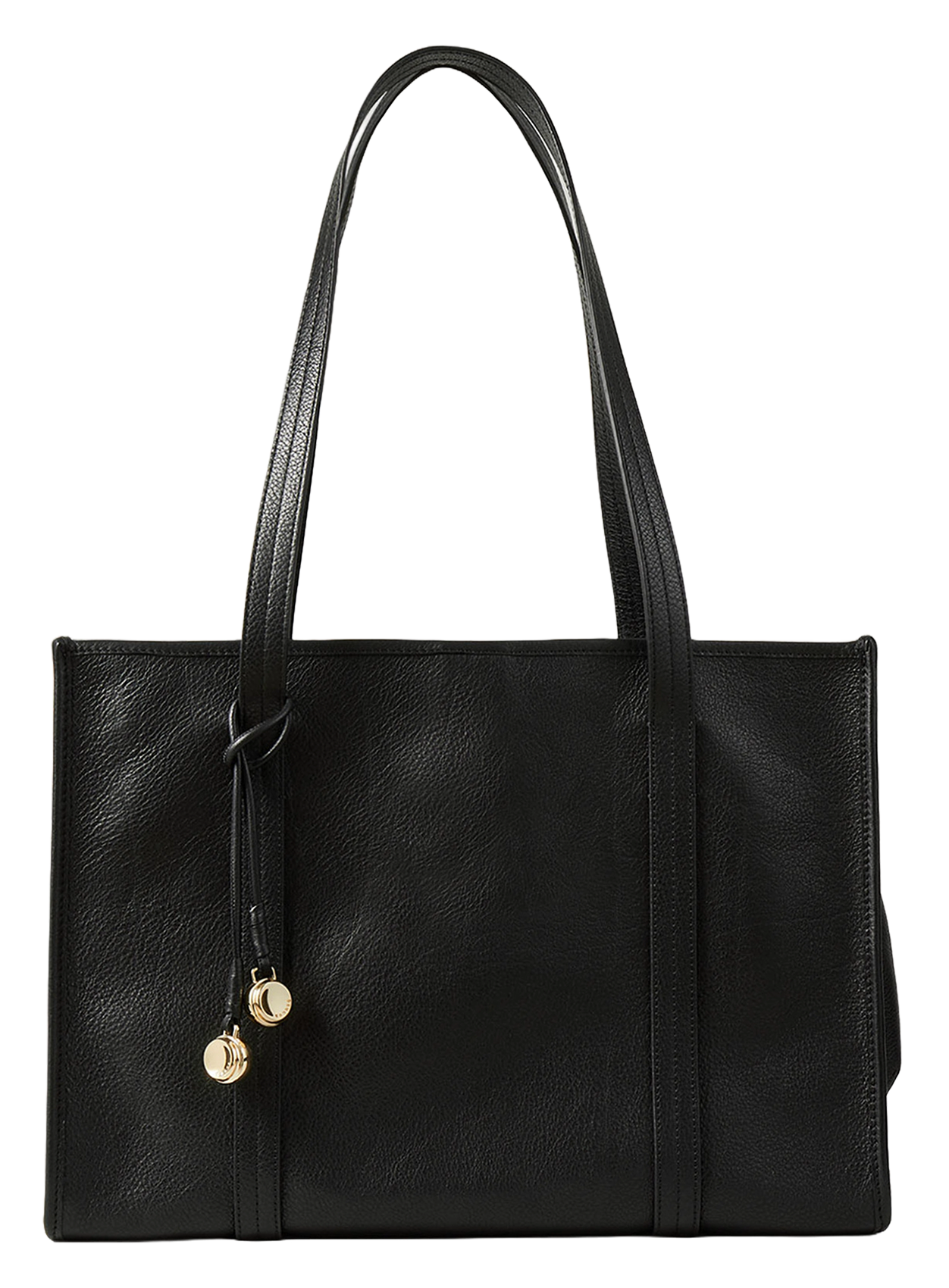 Sac cabas en cuir souple  SANDRO Noir