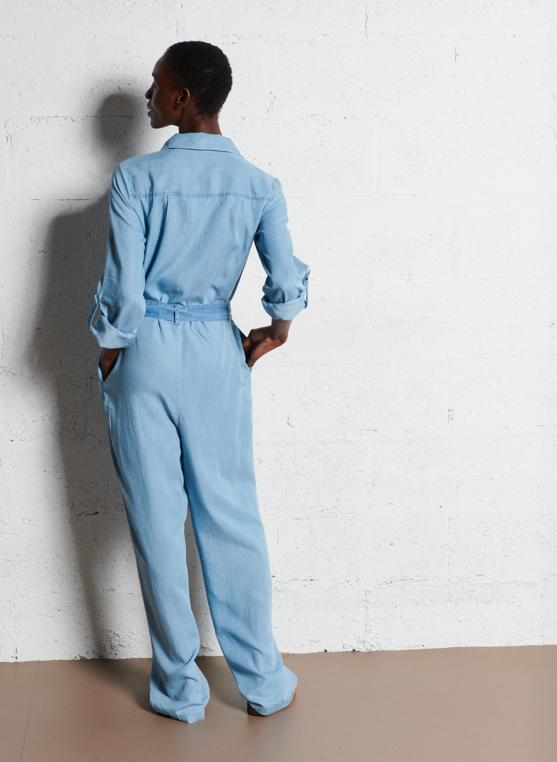 Combinaison col classique VILA Bleu