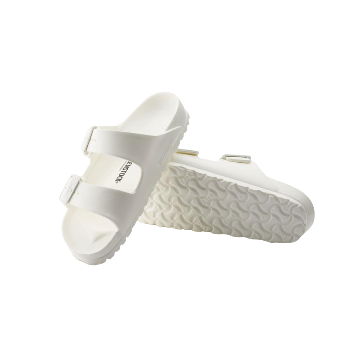 Faux leather sandals BIRKENSTOCK White