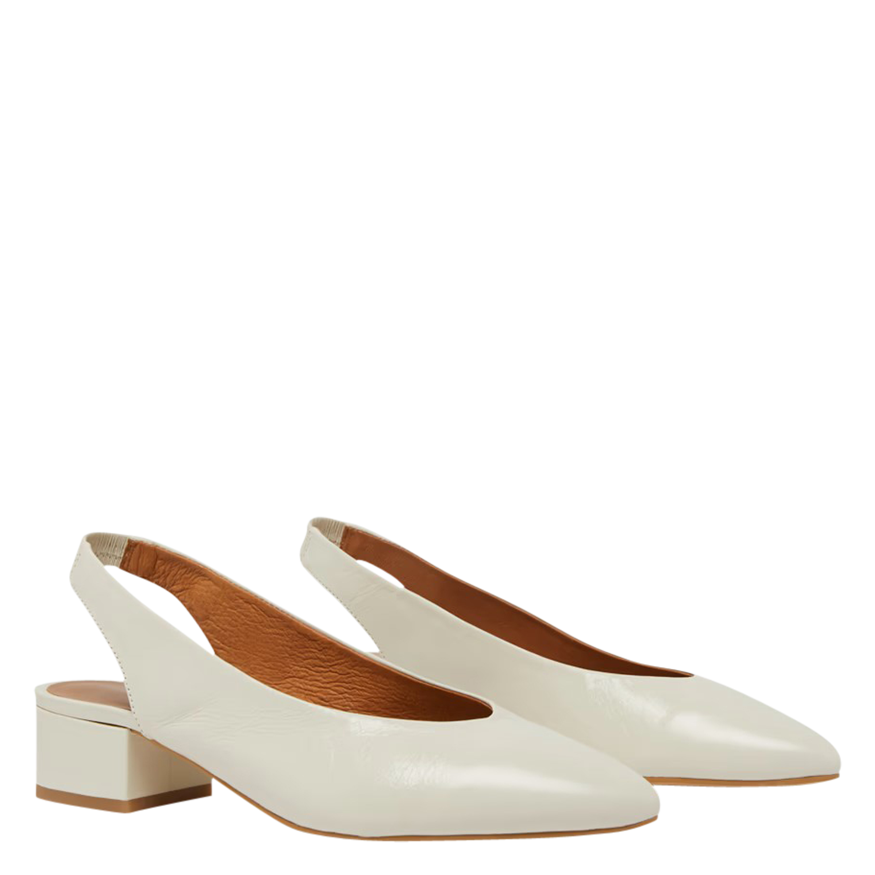 Sandales à talon en cuir JONAK Blanc