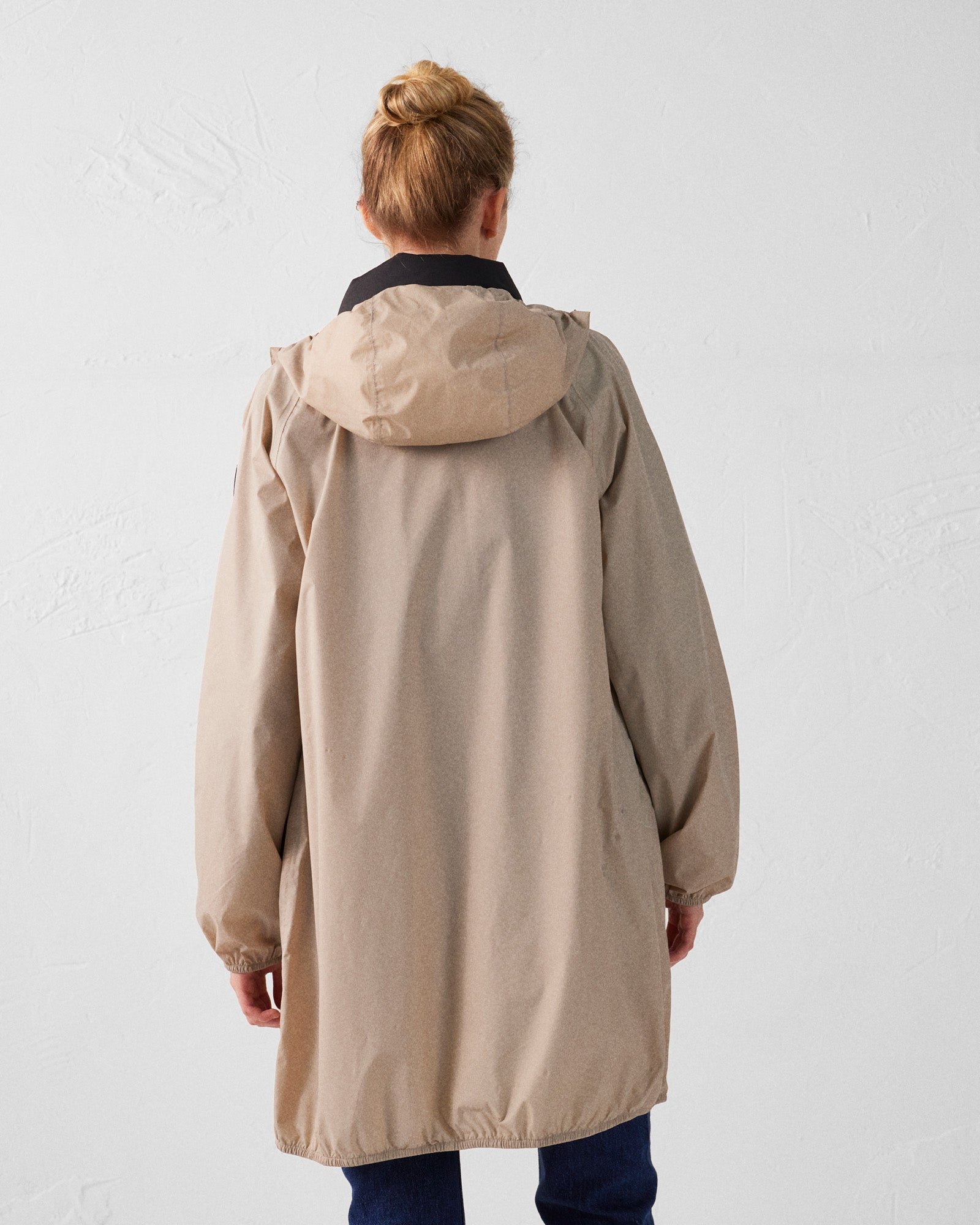 Glendale long hooded raincoat JOTT Beige
