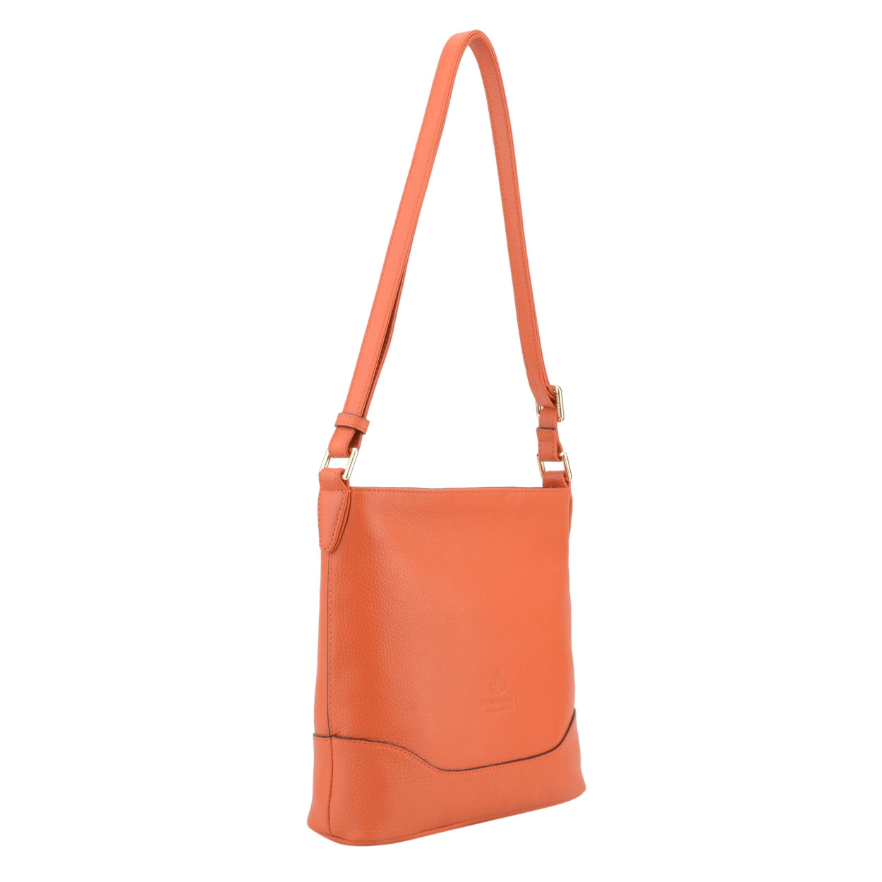 Red crossbody bag POURCHET Orange