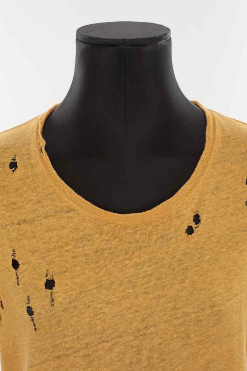 Linen T-shirt IRO - Seconde Main Yellow