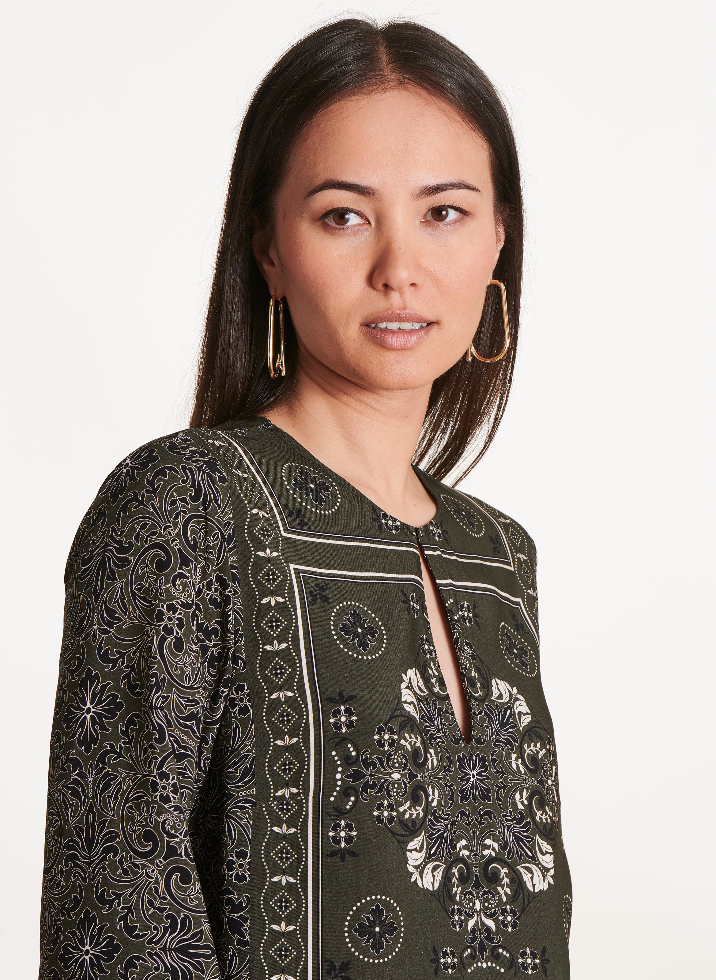 Birmane printed dress LA FEE MARABOUTEE Green