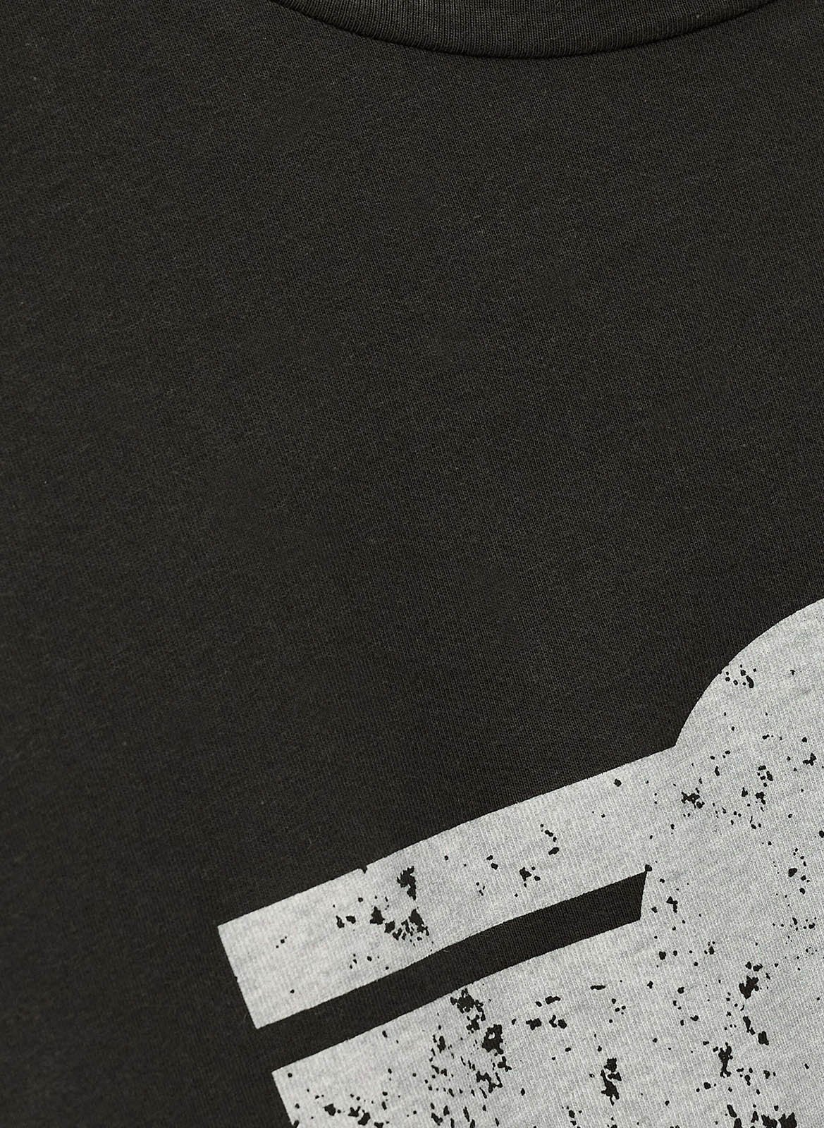 Straight screen-printed round-neck T-shirt BA&SH Black