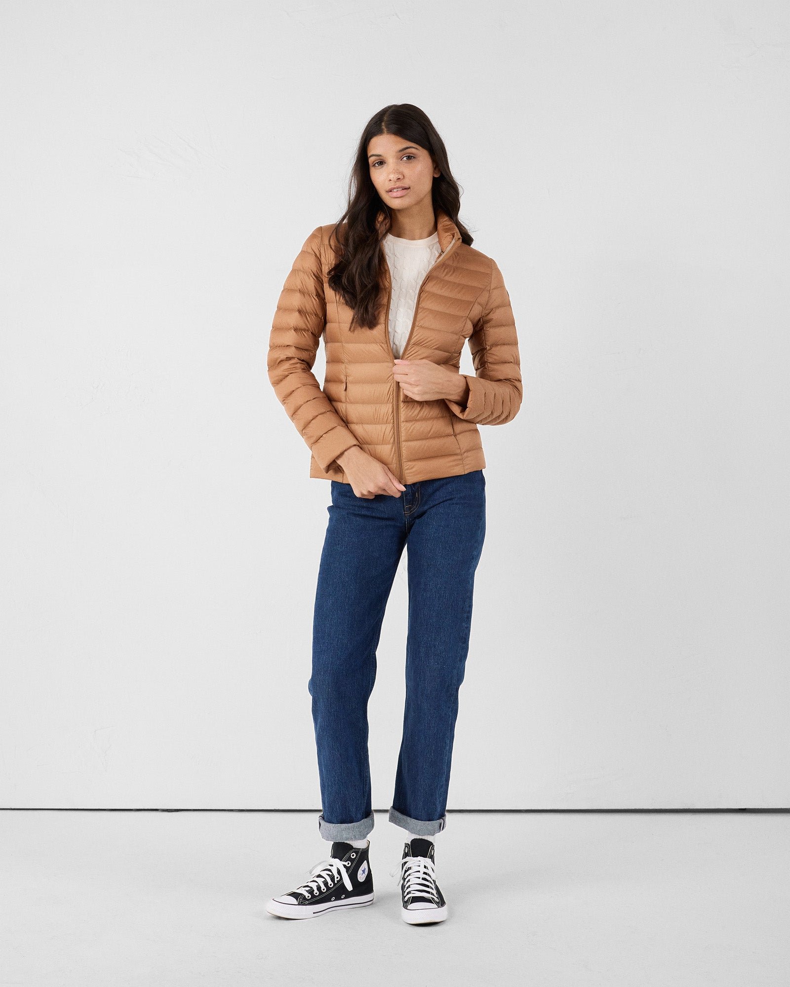 Lightweight down jacket JOTT Brown