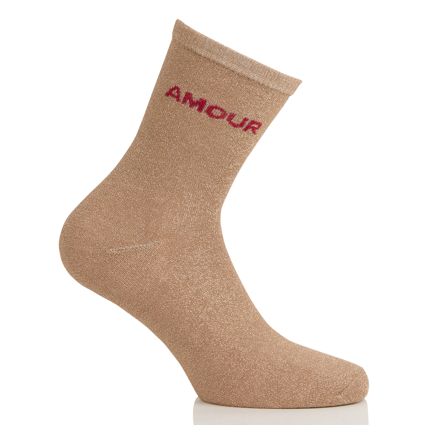 Set van 3 paar sokken van gemengde gerecyclede vezels PIECES Beige