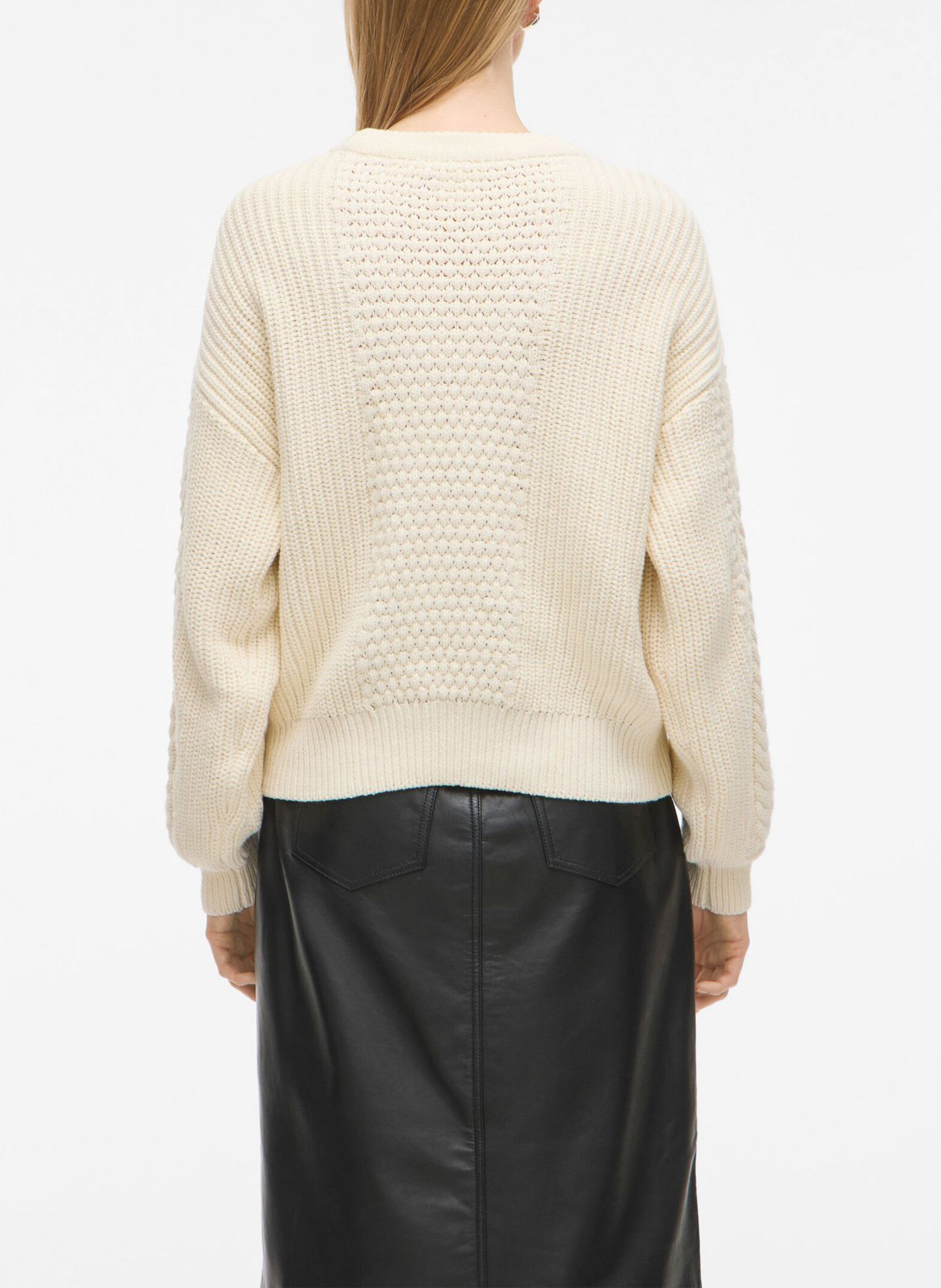 Cotton and wool sleeveless sweater with lacing ROUGE EDIT Beige