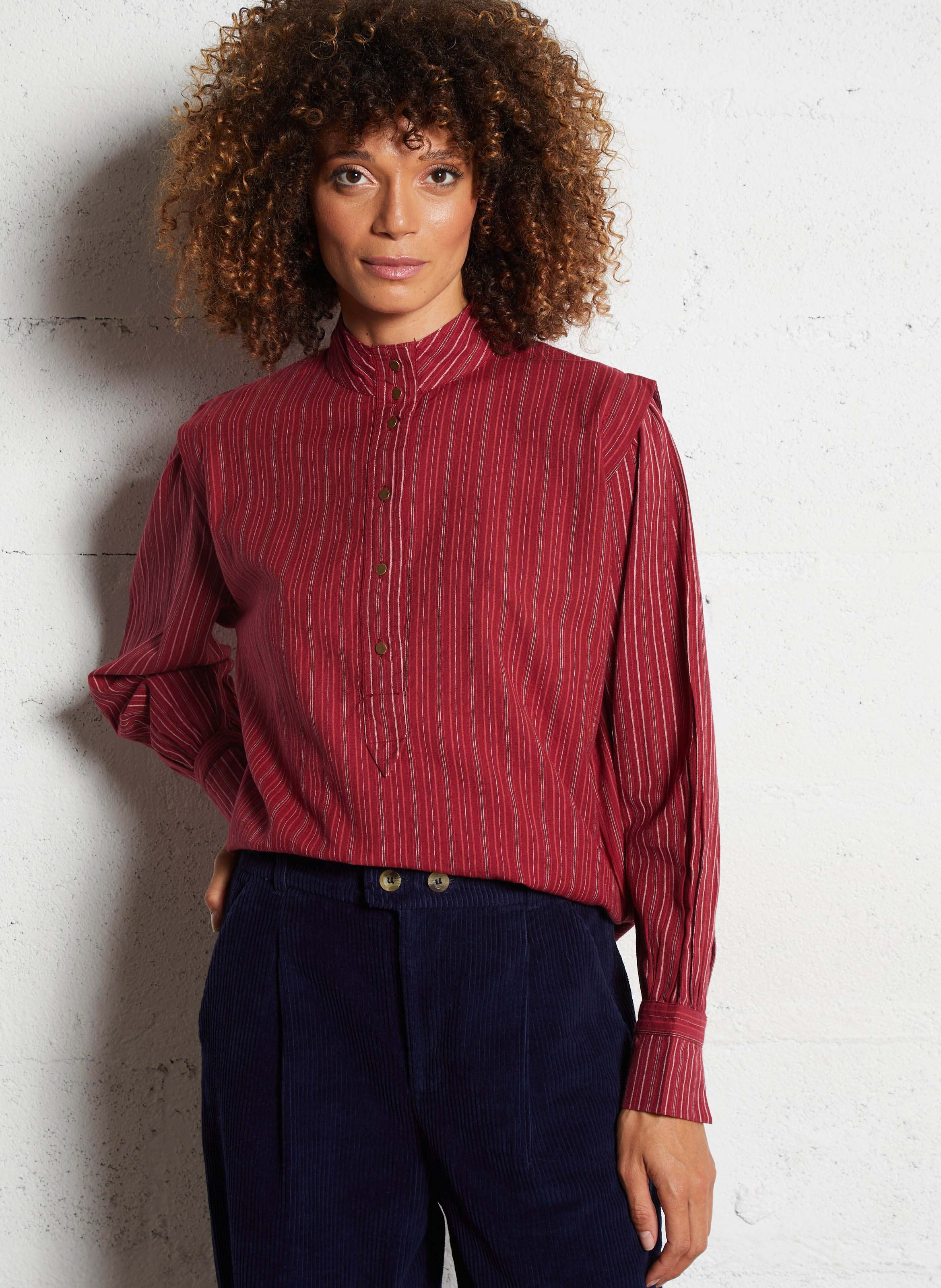 Gestreept overhemd LEON & HARPER