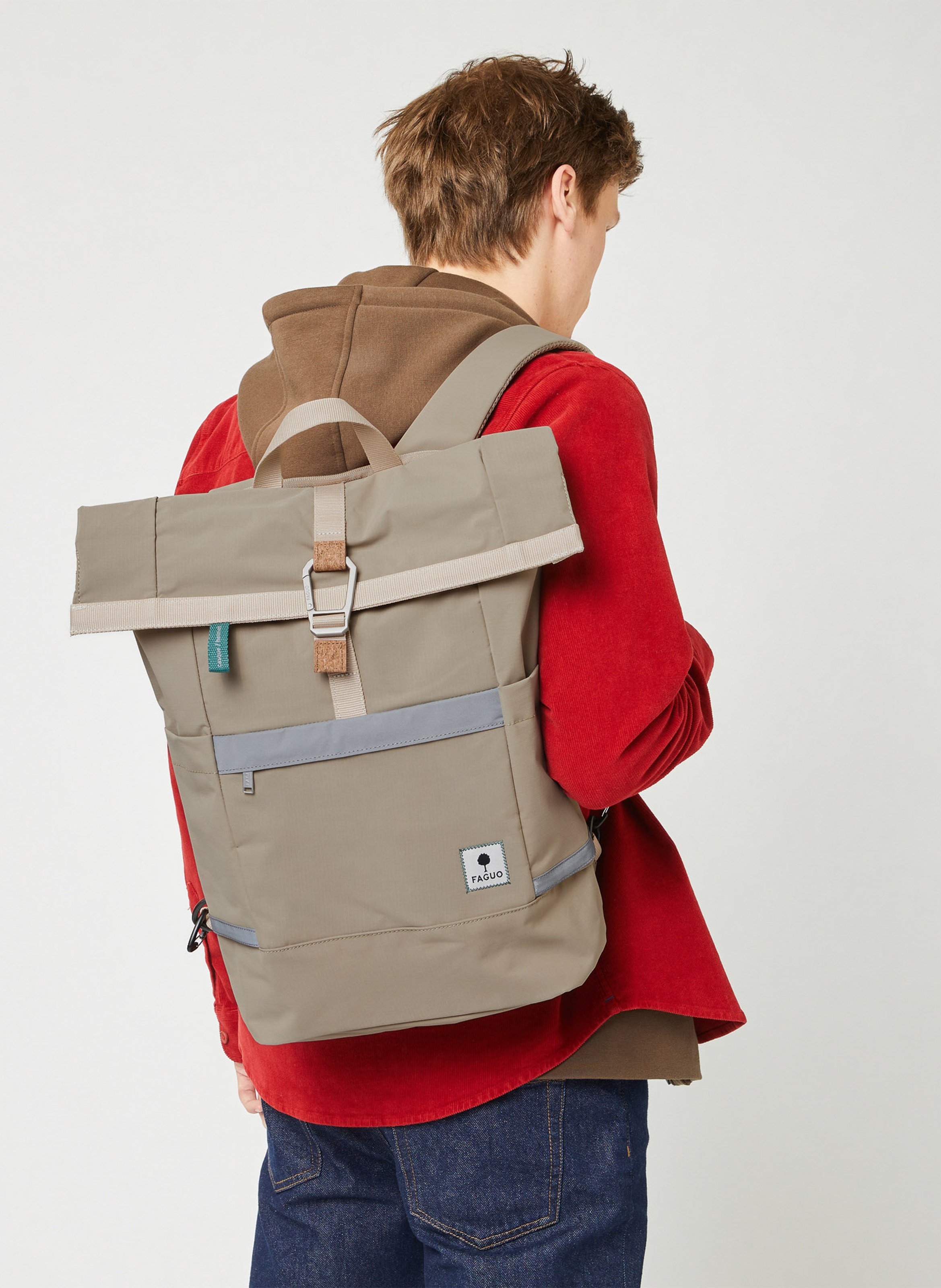 Sac à dos convertible vélo FAGUO Beige