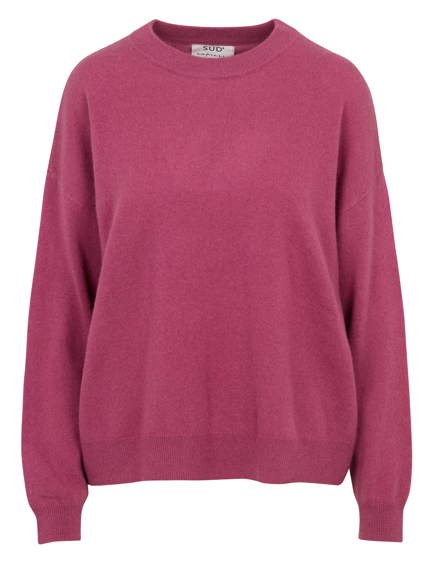 Oversized round neck cashmere sweater SUD EXPRESS Pink