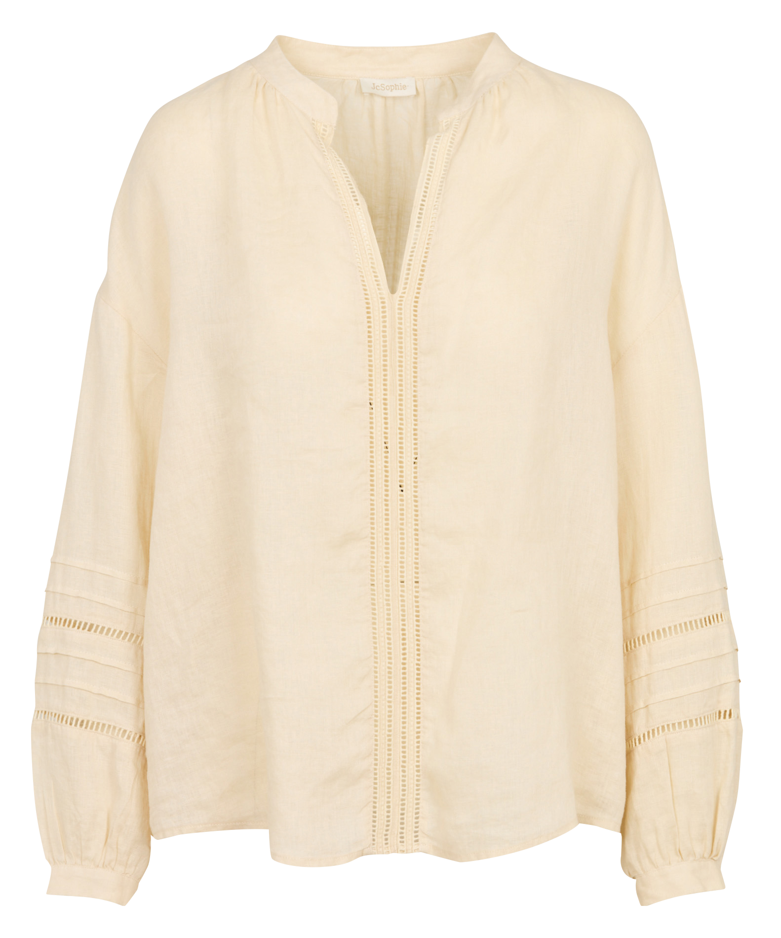 Weite Leinenbluse JC SOPHIE Beige