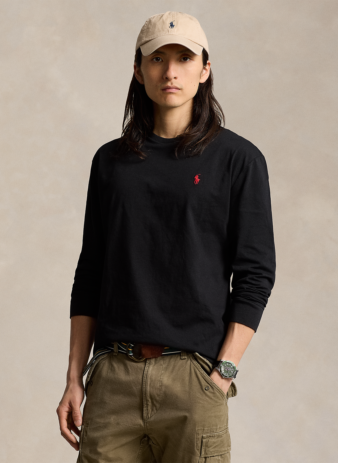 T-shirt col rond en coton POLO RALPH LAUREN