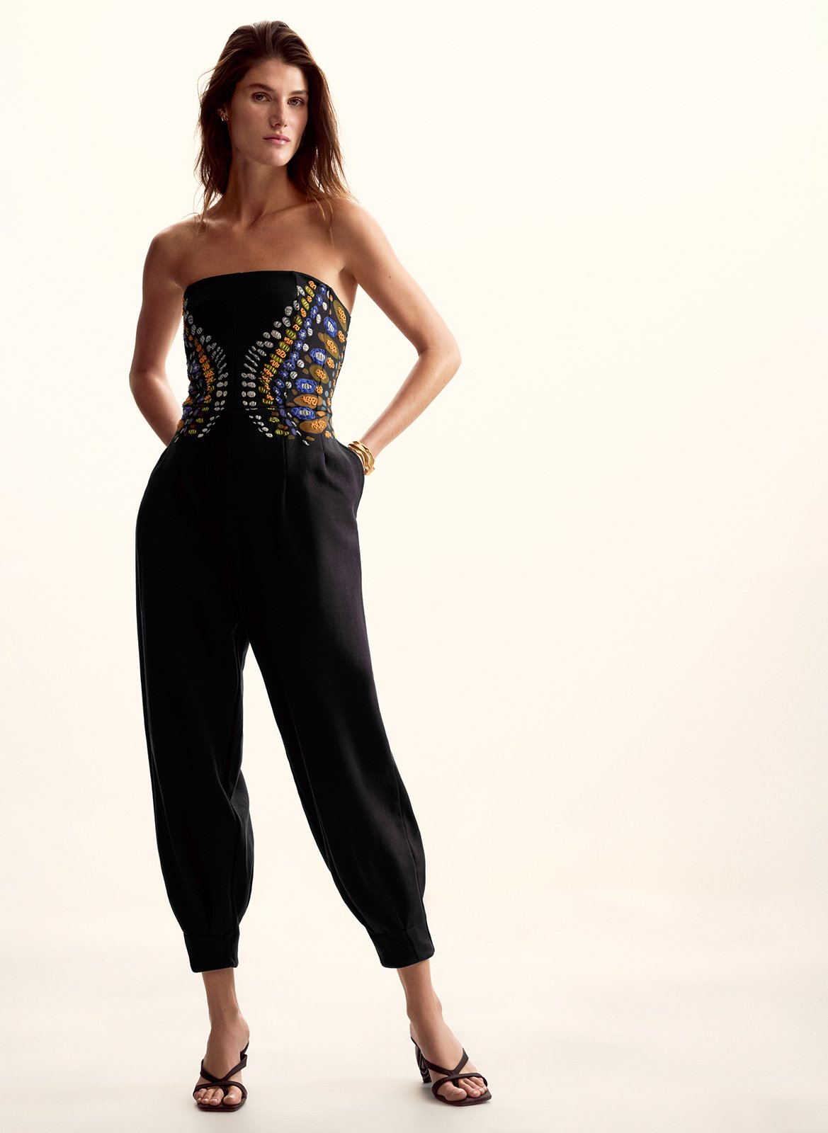 Rechte jumpsuit | katoenblend DESIGUAL Zwart