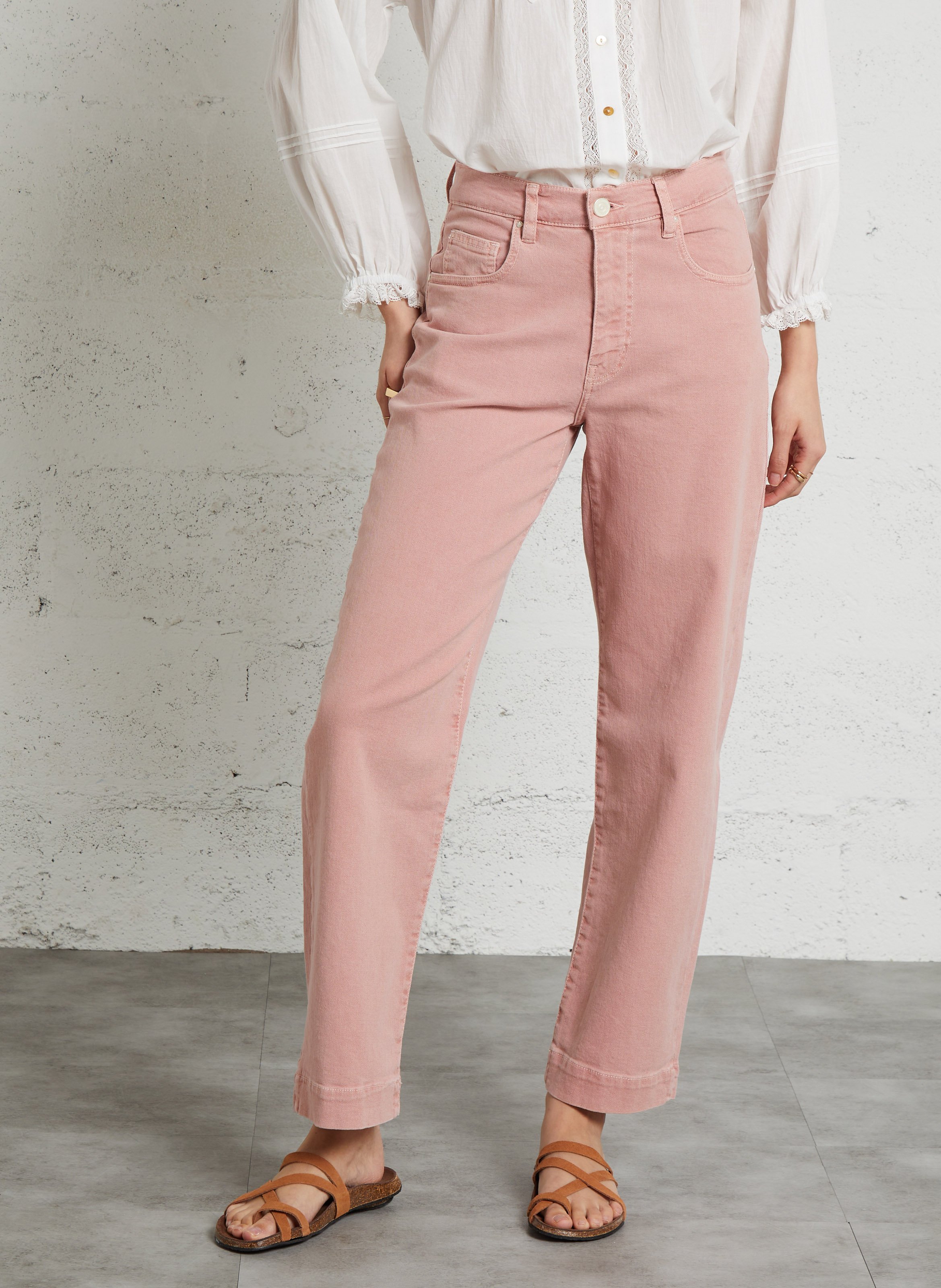 Cotton-blend boyfit jeans SUD EXPRESS