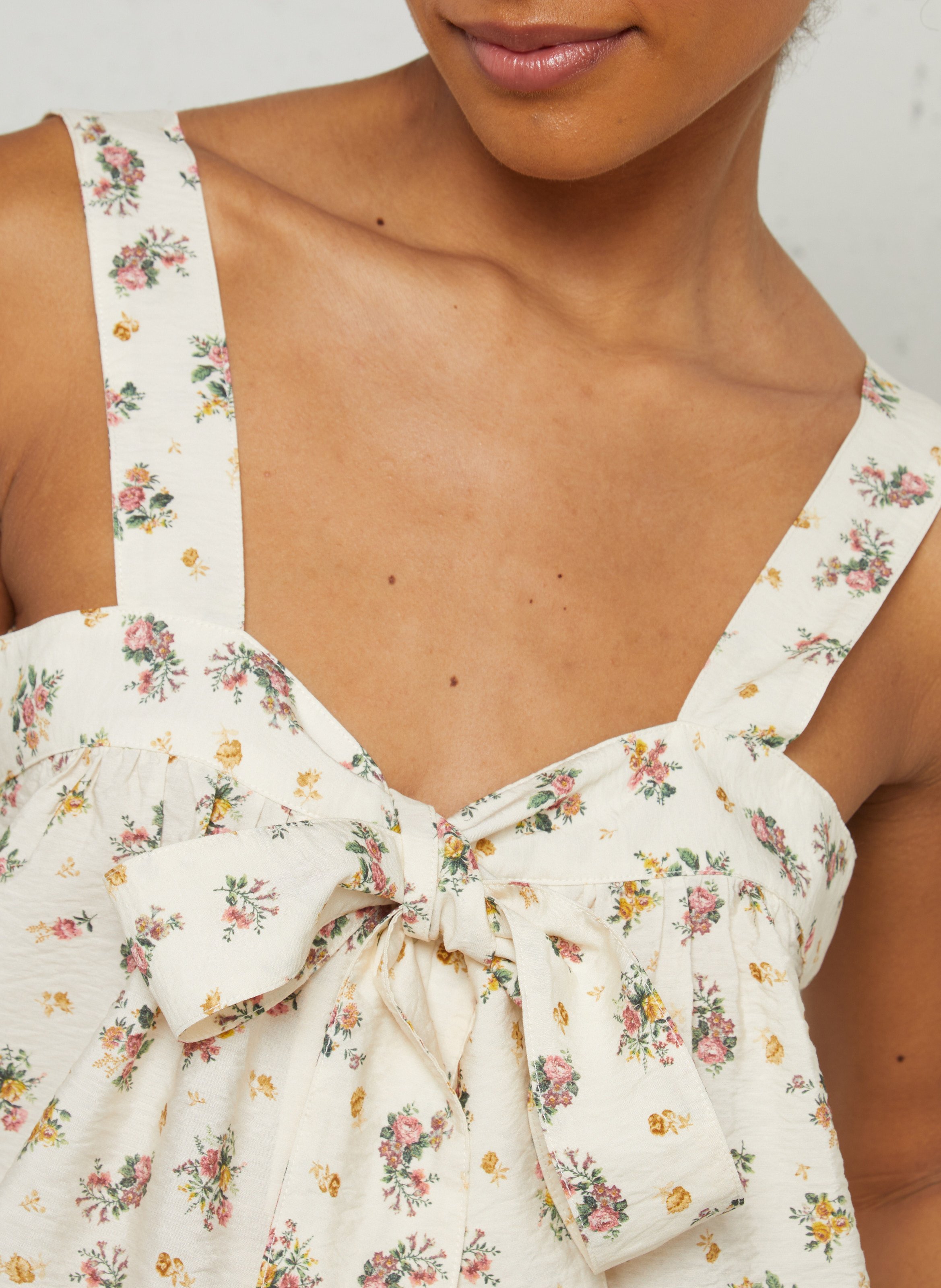 Oversized printed top EMILE ET IDA Beige