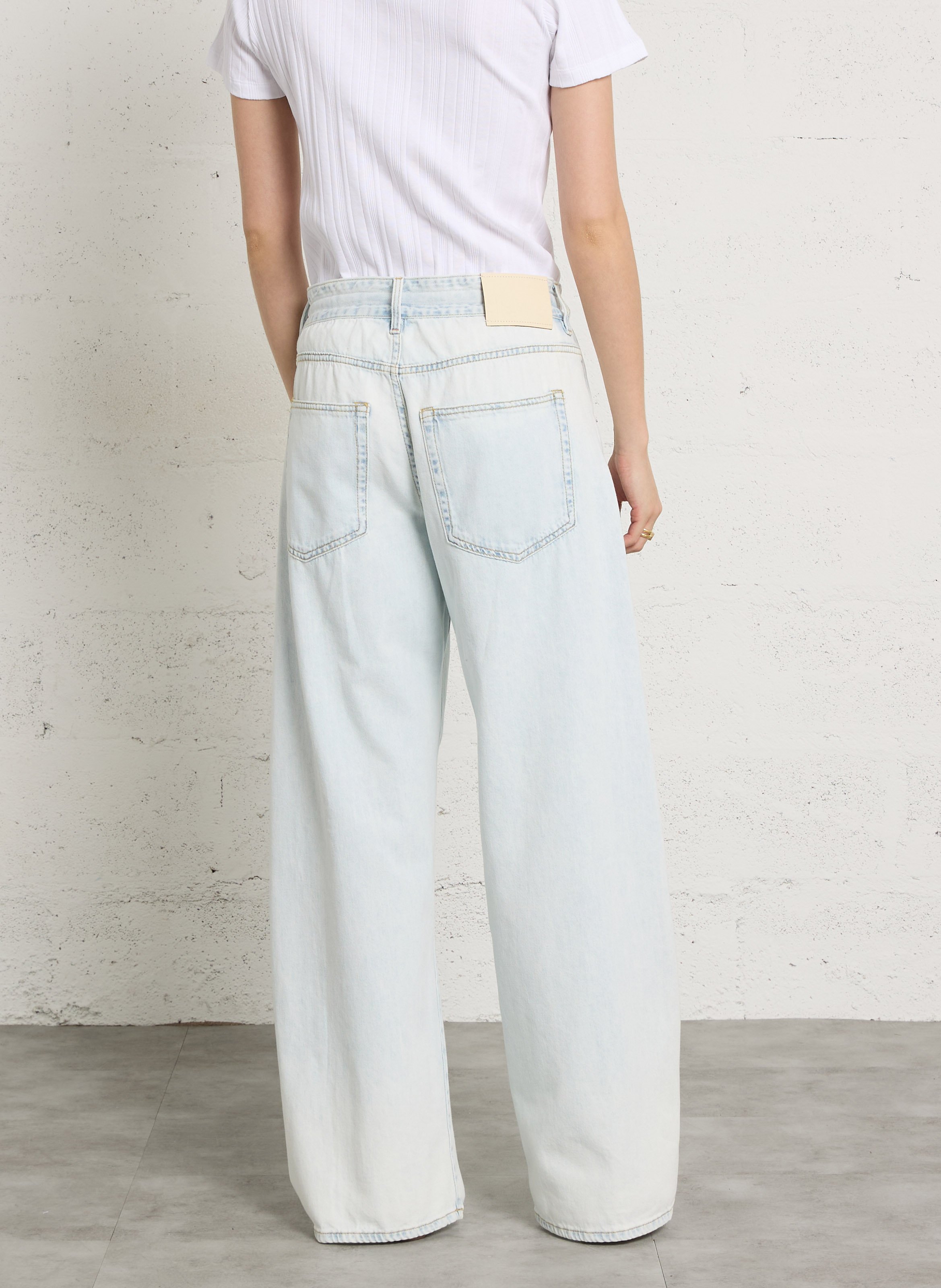 Weit geschnittene Jeans - aus Baumwolle BELLEROSE Bleached Jeans