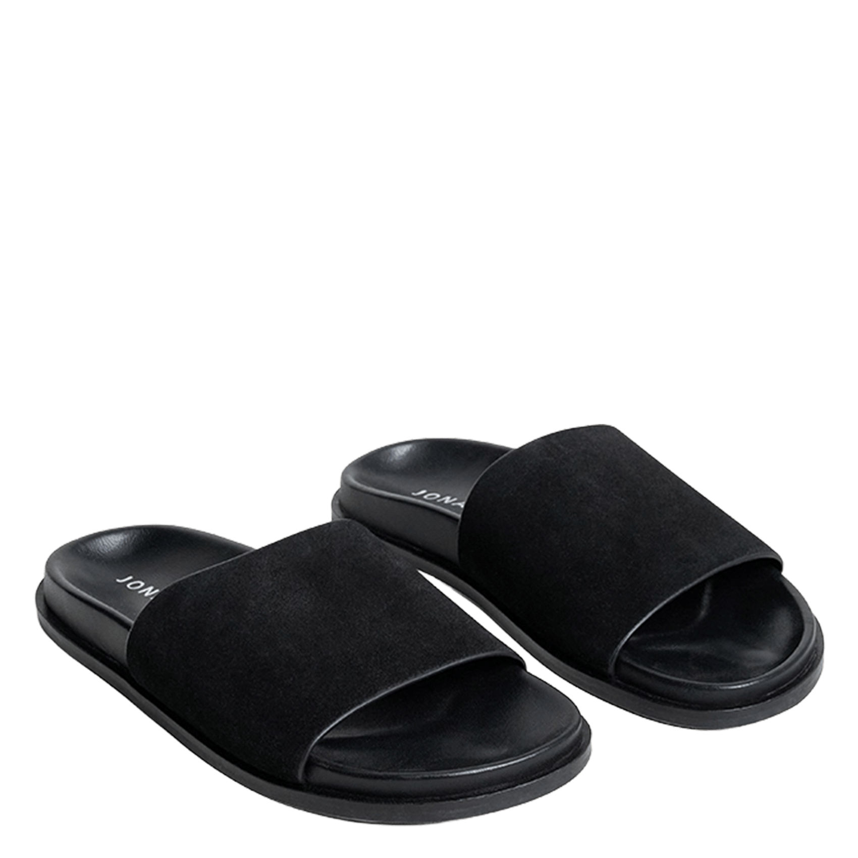 Sandales plates en cuir JONAK Noir