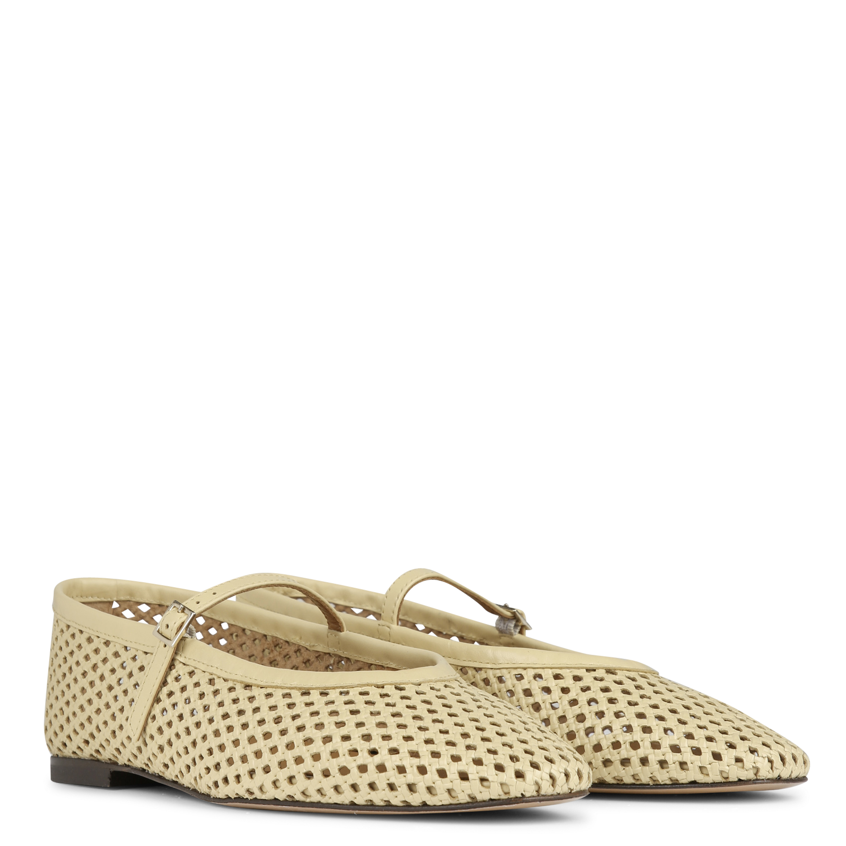 Ruimvallende, katoenen top met ronde hals en print BOBBIES Geel