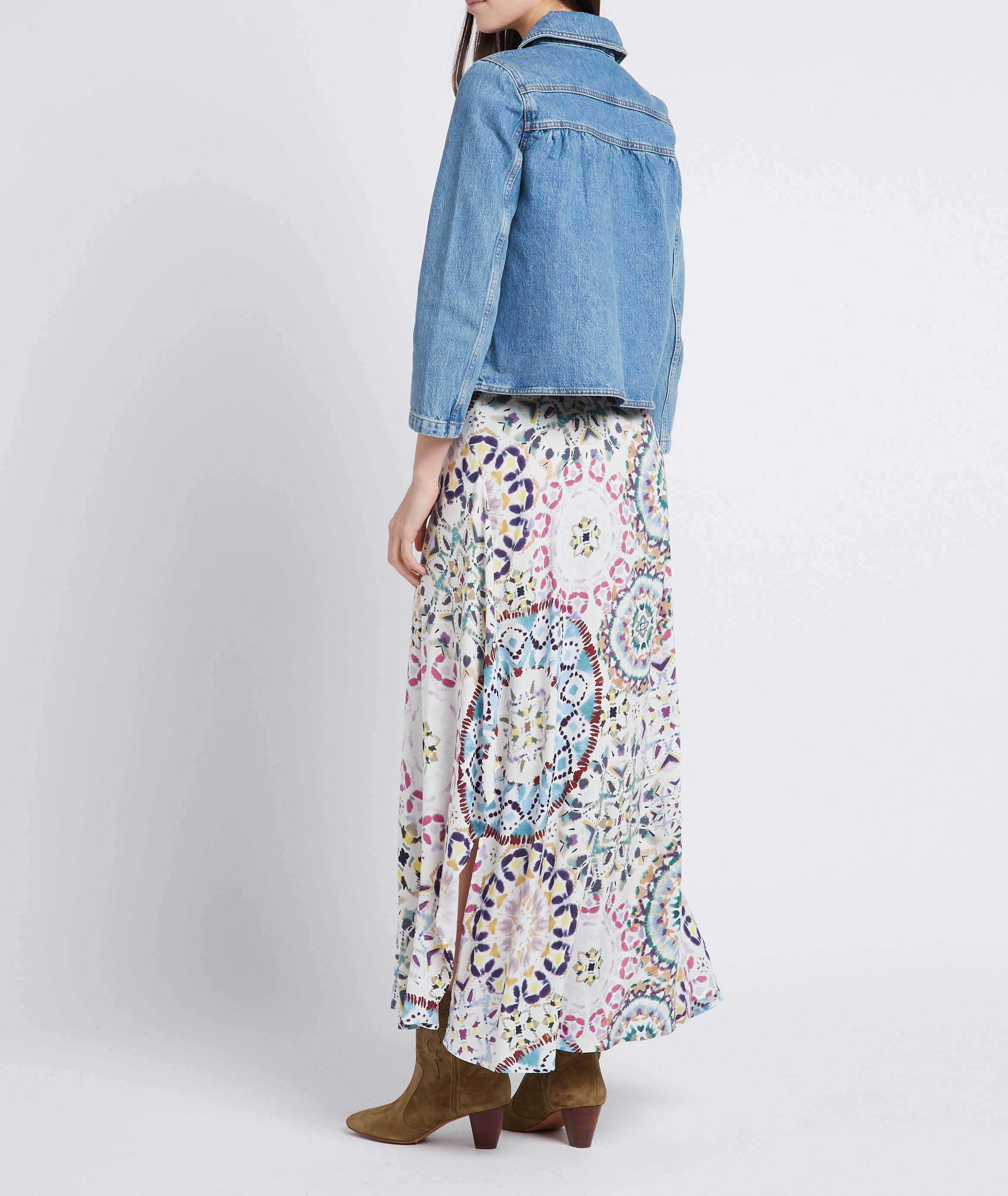 Veste courte en denim délavé BA&SH Bleu