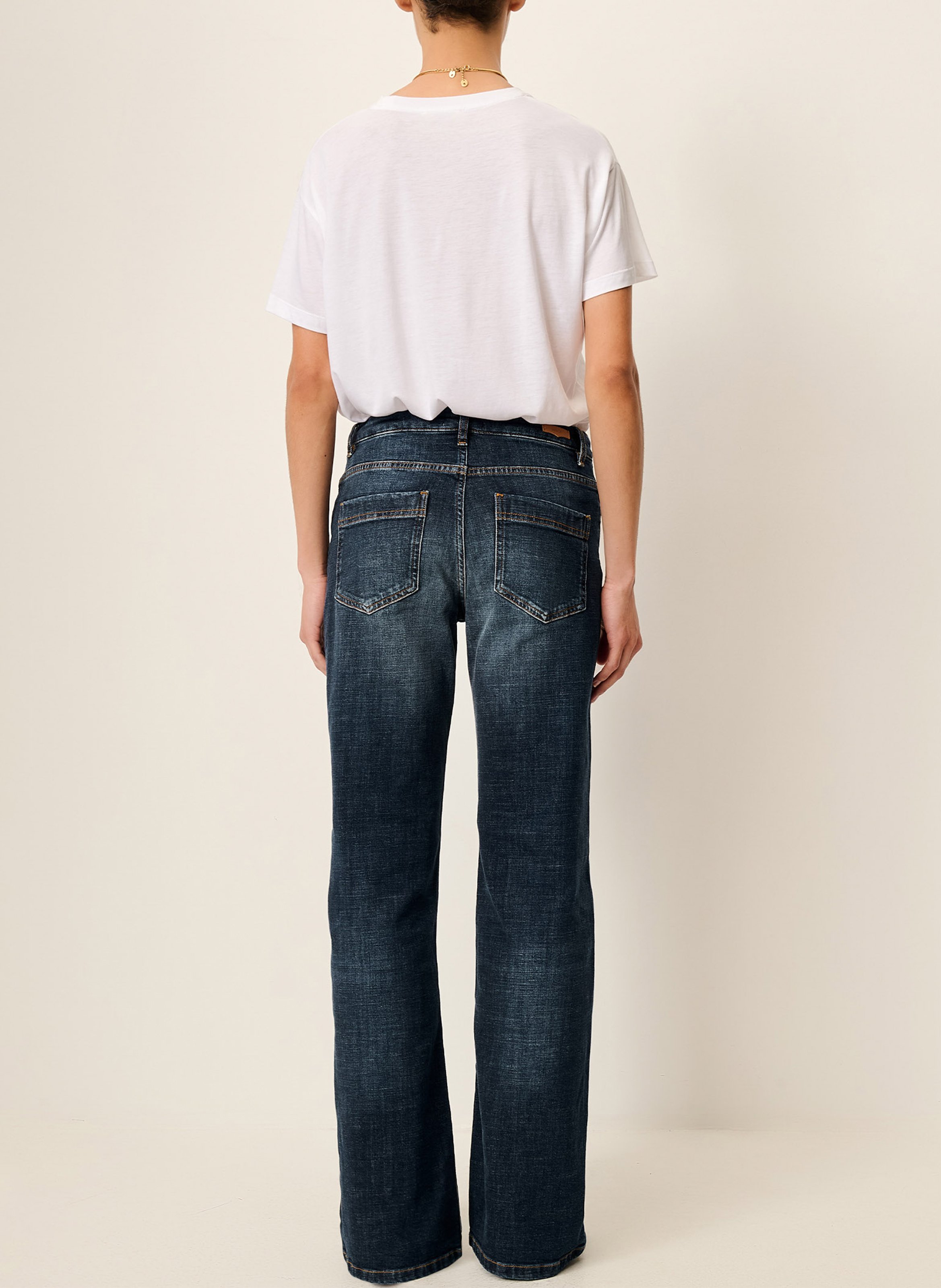 Weite Jeans aus Baumwoll-Mix SESSUN Blau