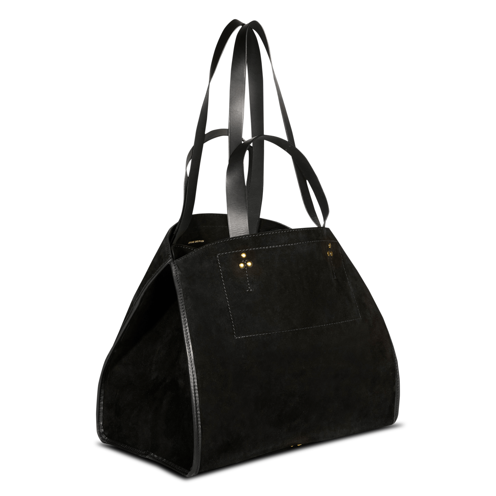 Leather tote bag JEROME DREYFUSS Black
