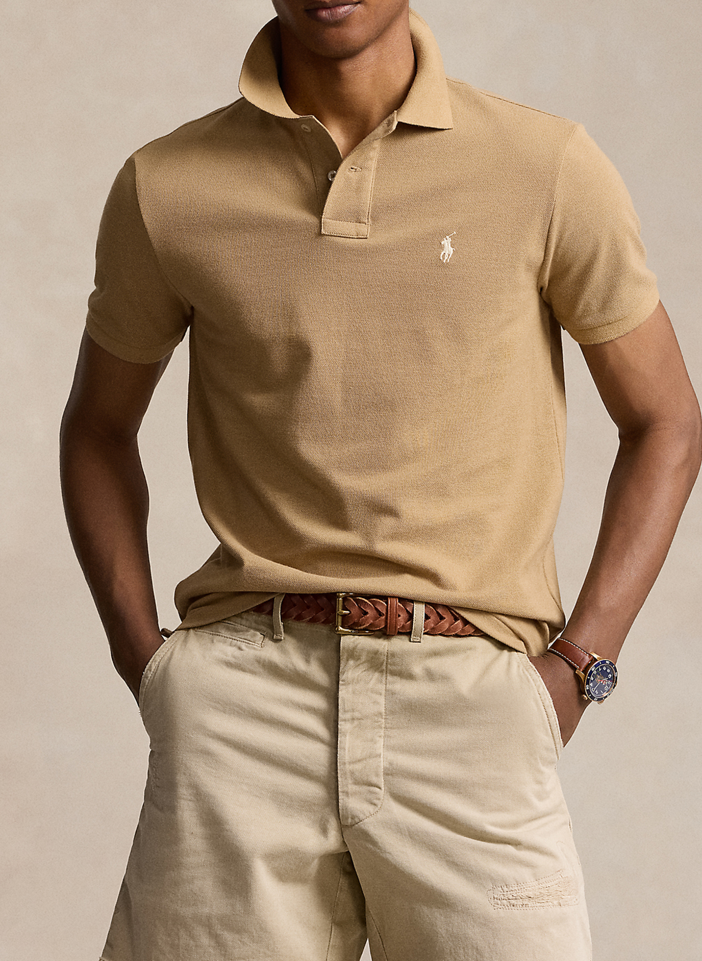Poloshirt aus Baumwolle, Slim Fit POLO RALPH LAUREN Grun