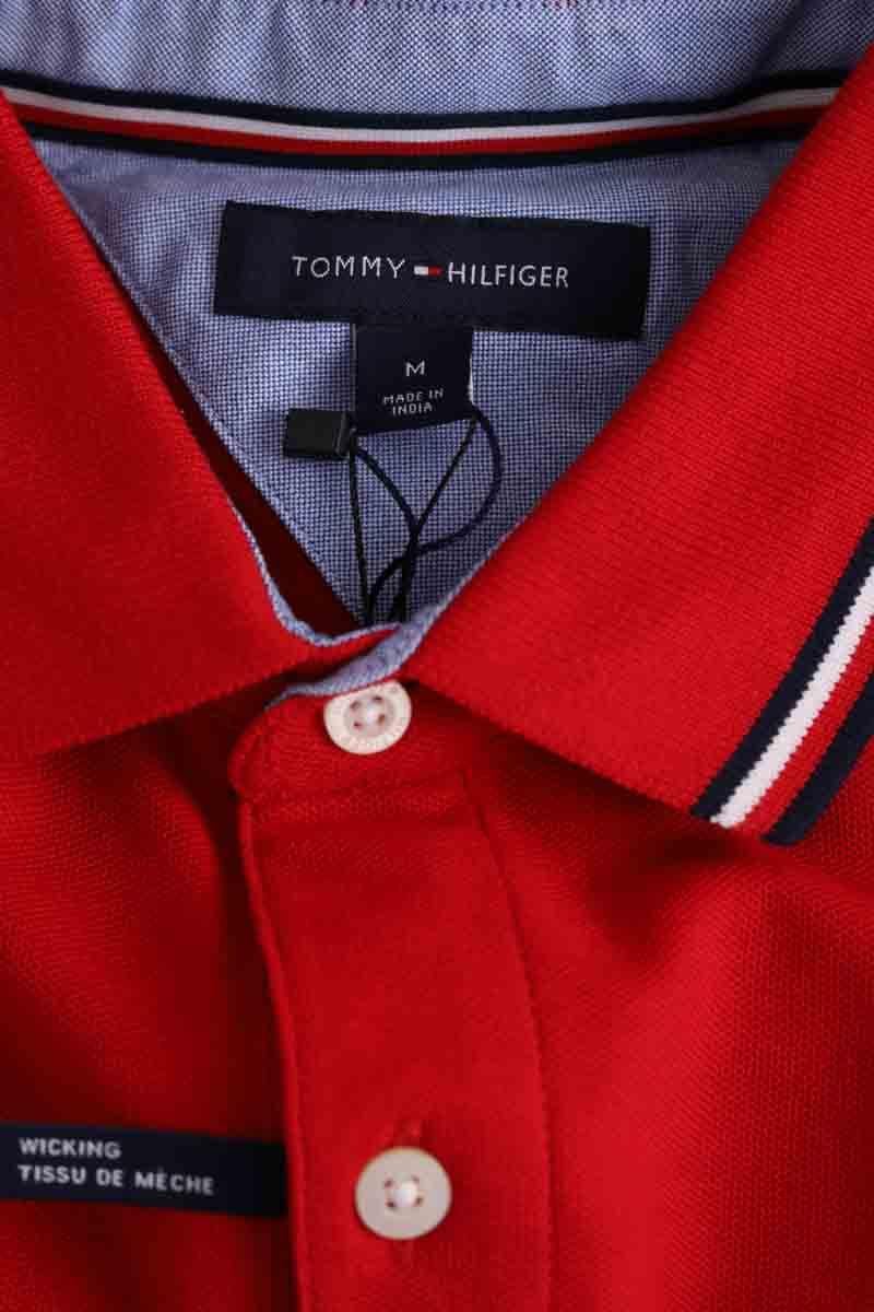 Polo shirt TOMMY HILFIGER - SECONDE MAIN Red
