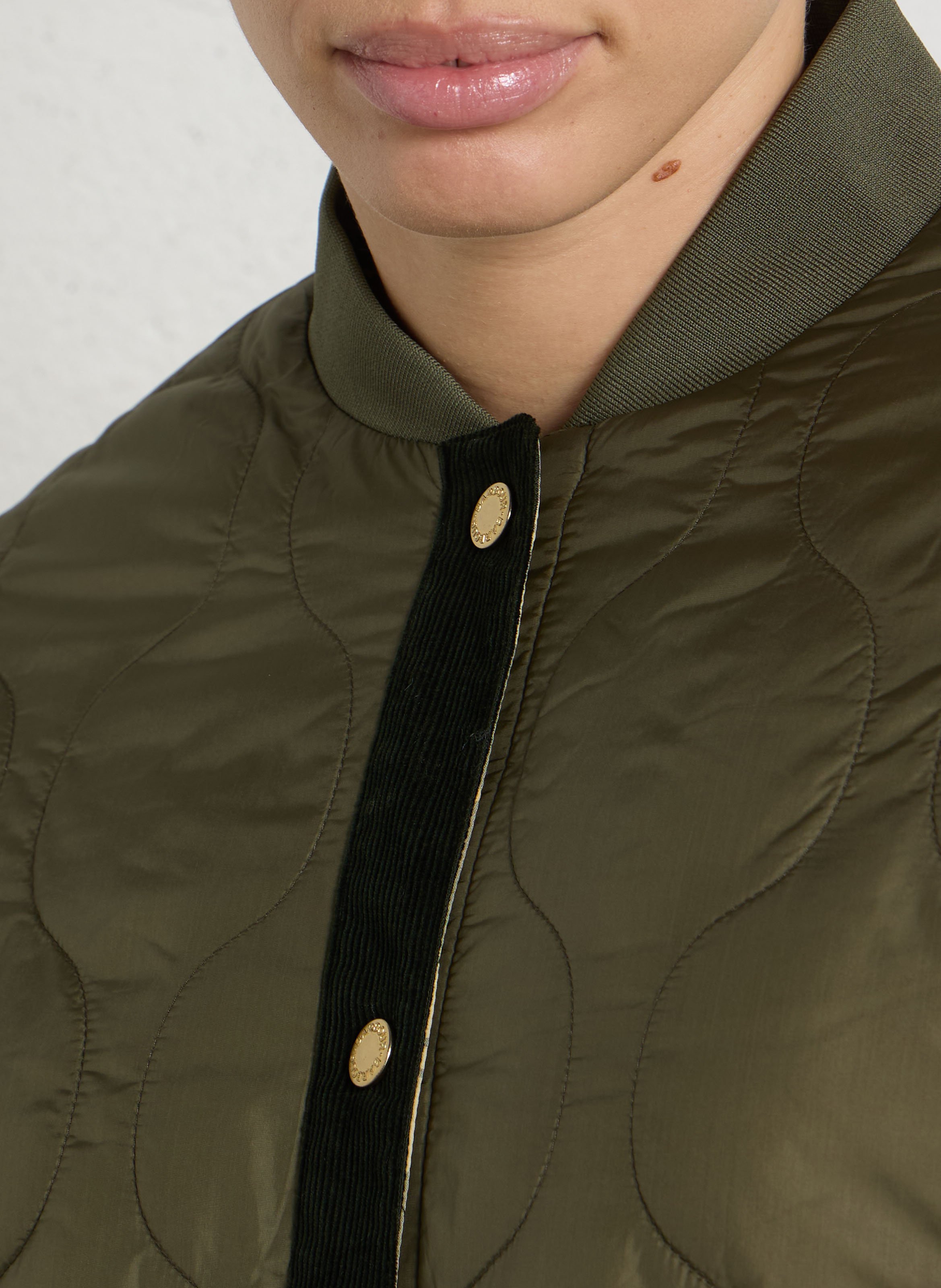 Quilted Reversible Oversized Jacket BARBOUR Khaki