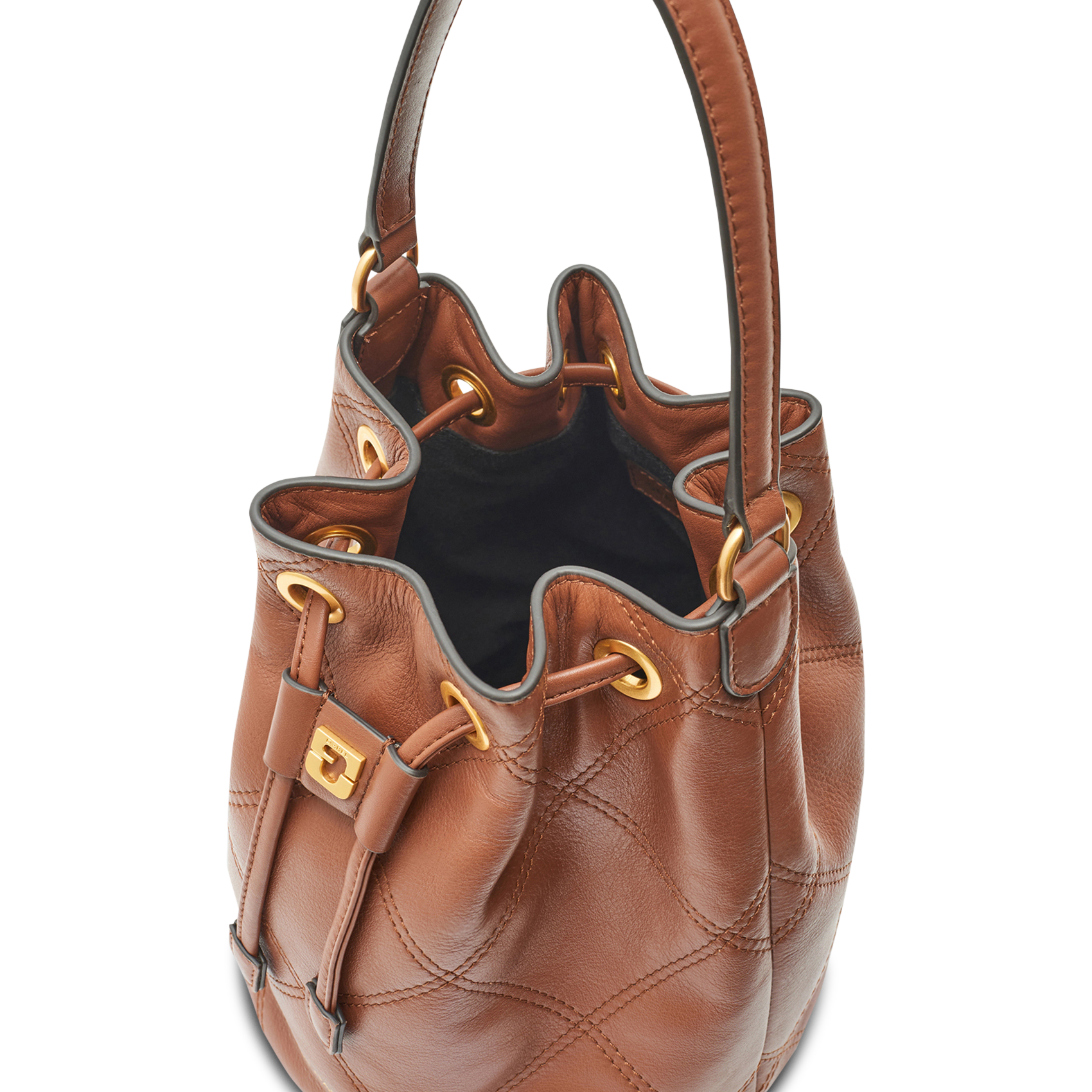 Leren bucket bag om in de hand te dragen | Bruin GERARD DAREL Dames