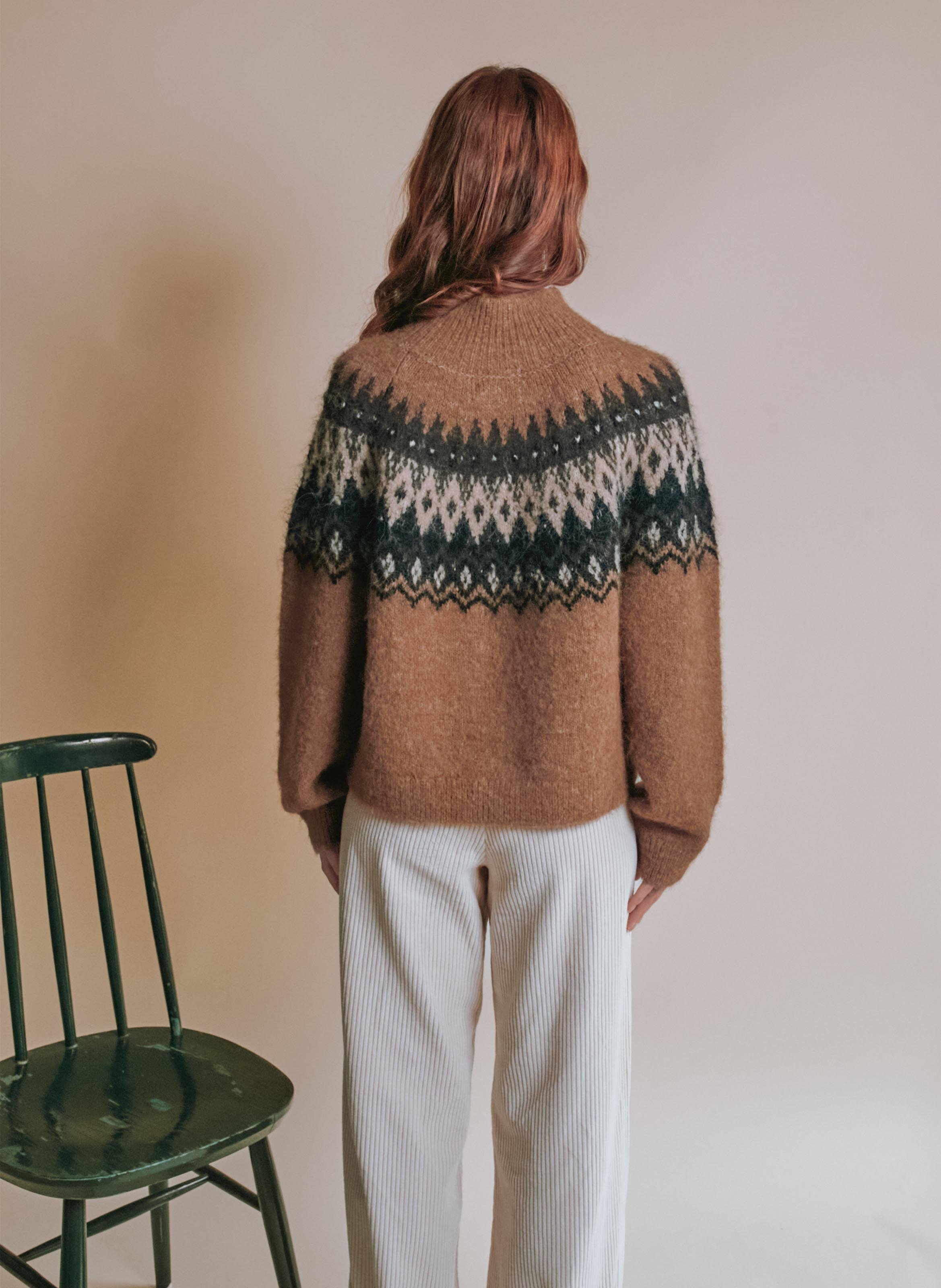 High-neck sweater EMILE ET IDA Brown