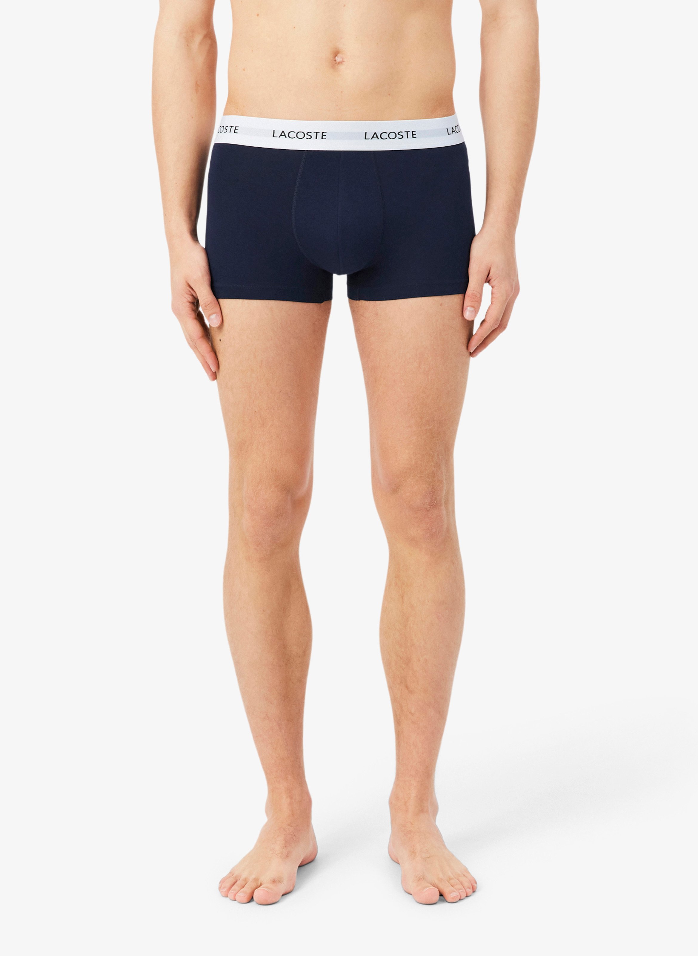 Set aus 3 kurzen Boxershorts aus gemischter Baumwolle LACOSTE Mehrfarbig
