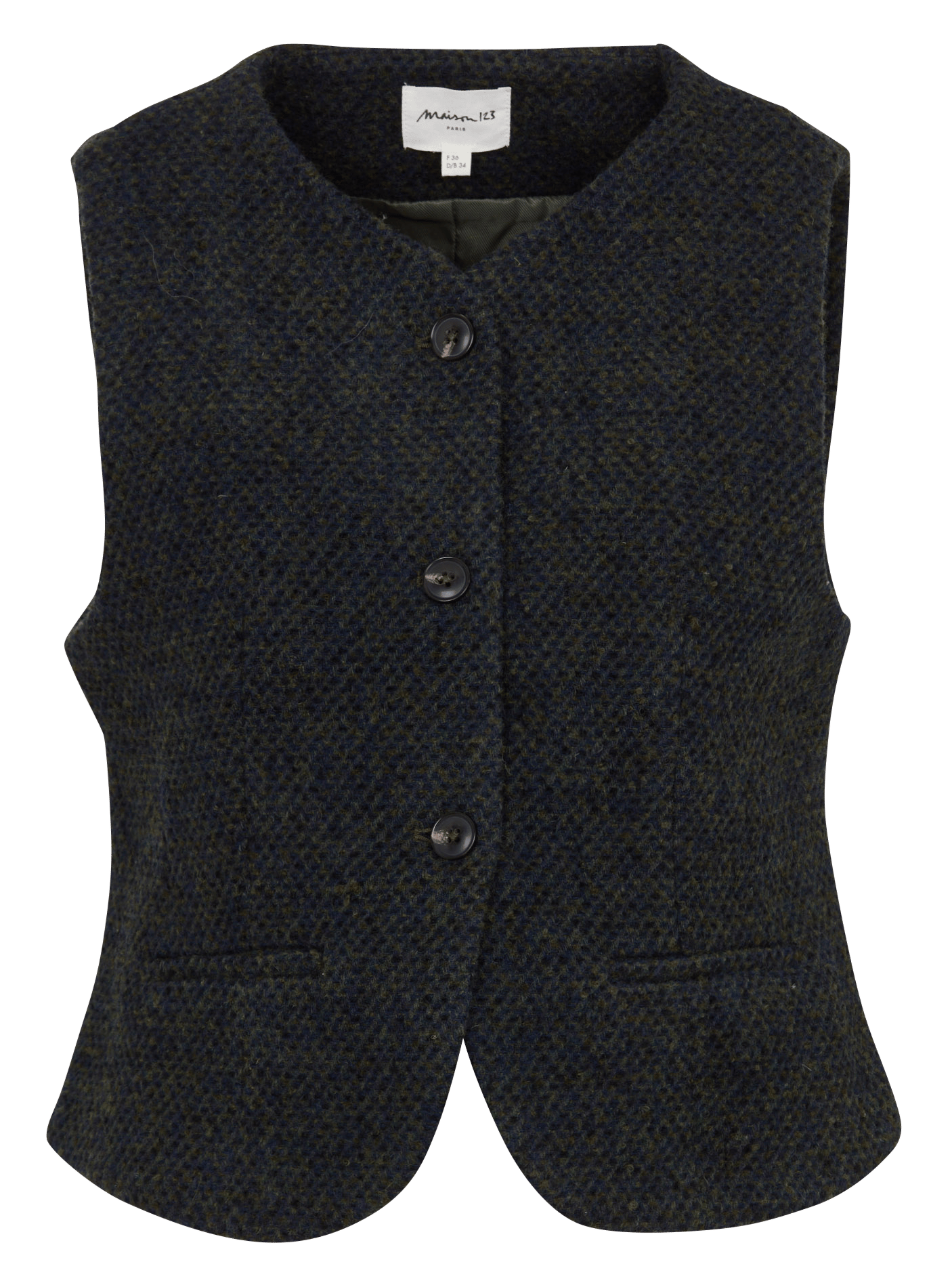 Gerade geschnittene Jacke aus Wollmix MAISON 123