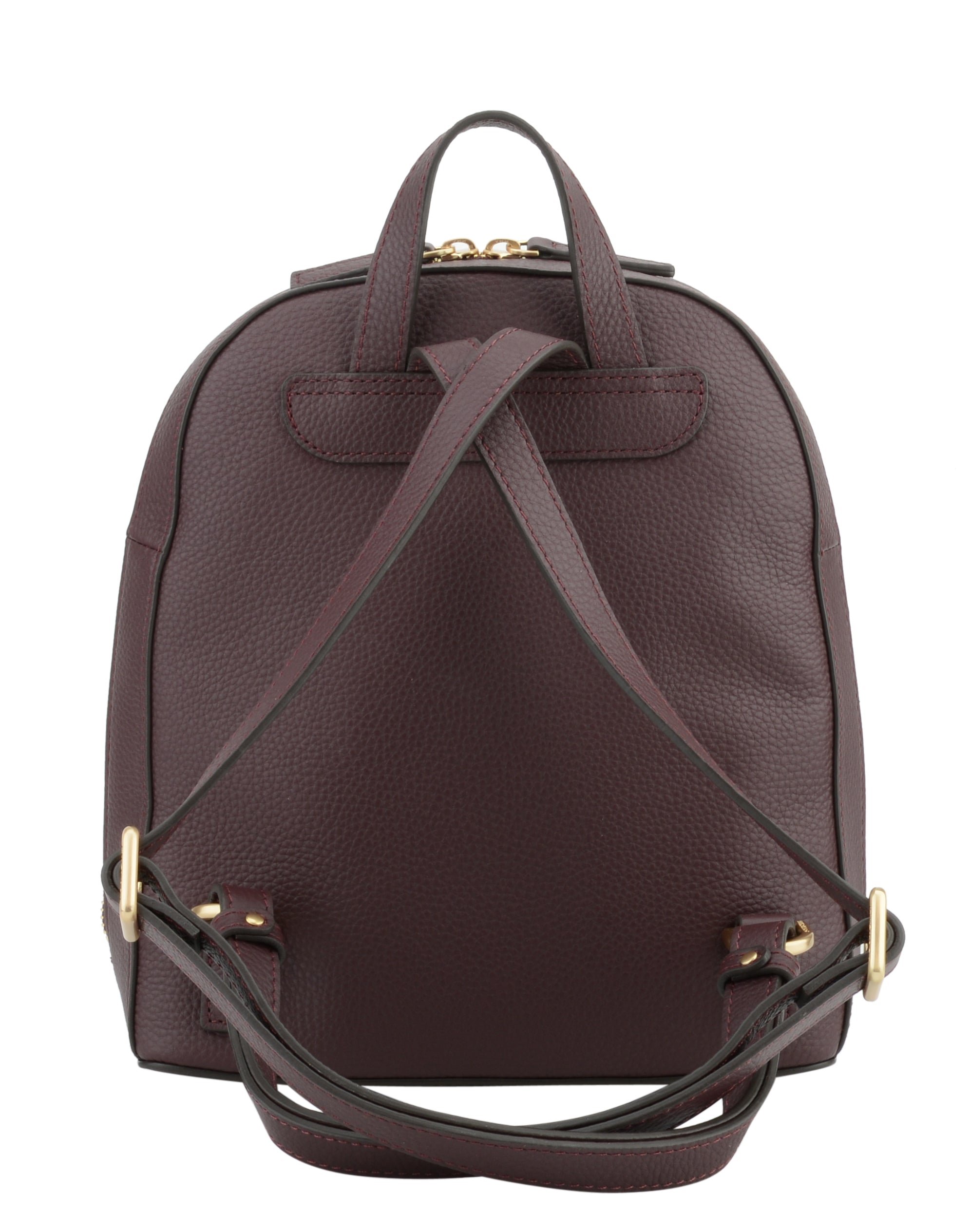 Calfskin leather backpack | Red POURCHET Women