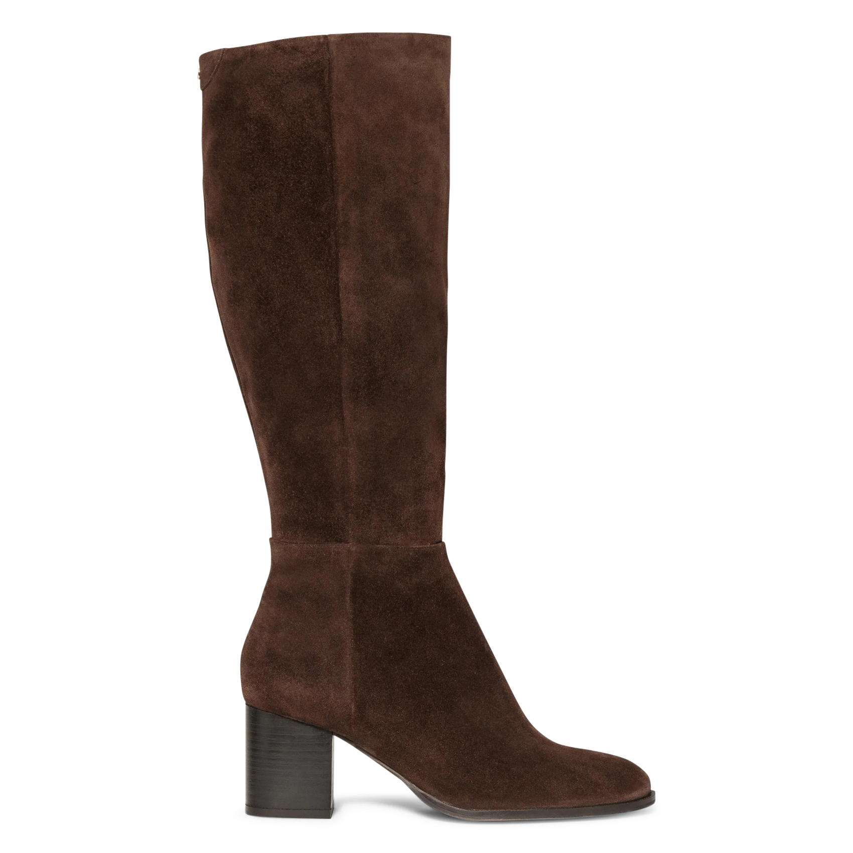 Stiefel mit runder Spitze aus Wildleder BOCAGE