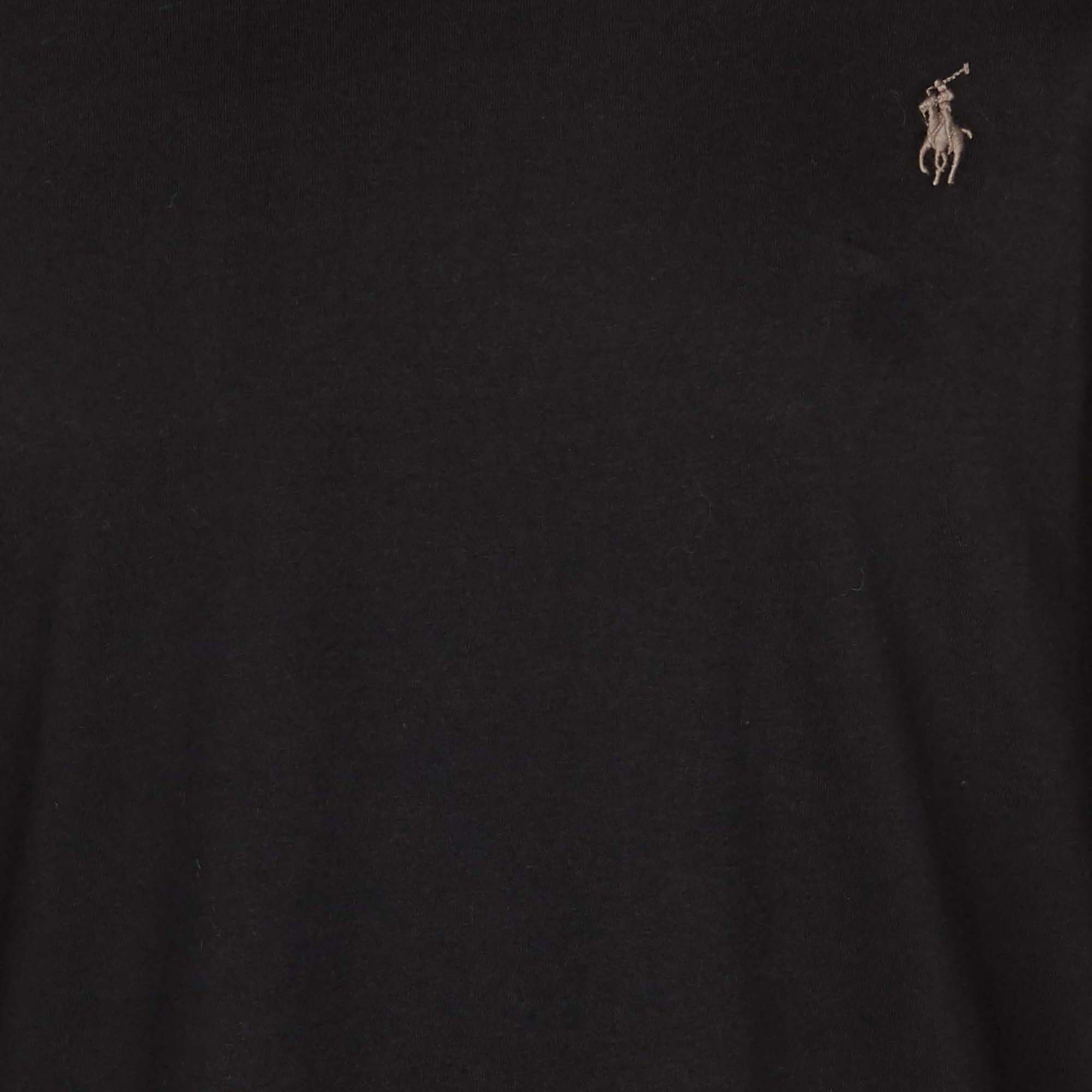 Tee-shirt col rond slim-fit en coton POLO RALPH LAUREN Noir