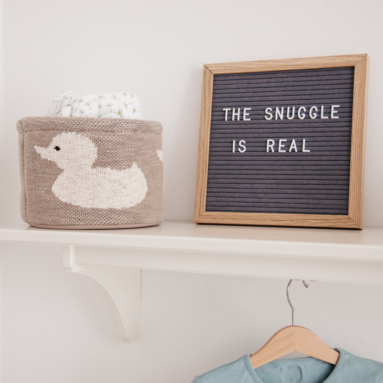 Small cotton storage basket KINDSGUT White