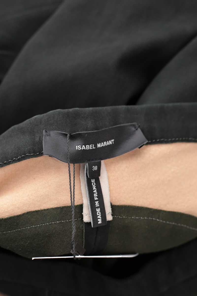 Slim leather pants ISABEL MARANT - Seconde Main Black