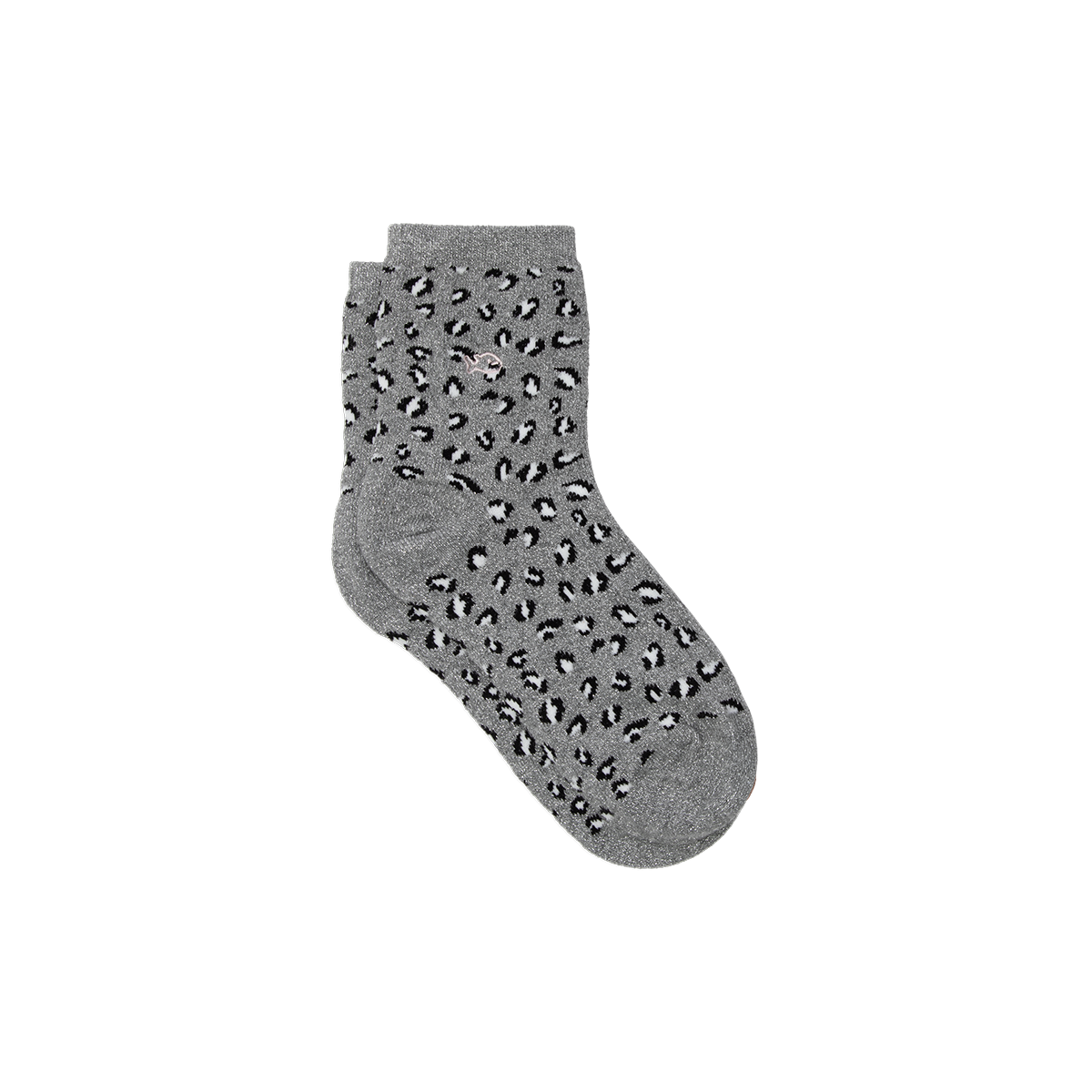 Leopard Combed Cotton Socks BILLYBELT Grey