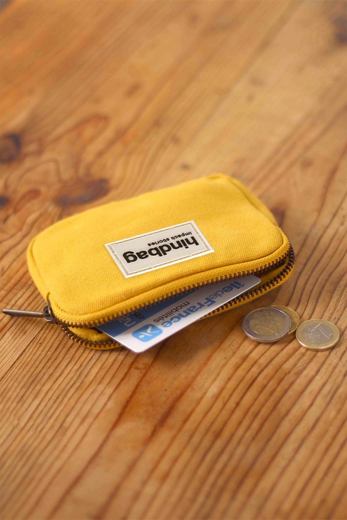 Cotton coin purse HINDBAG Yellow