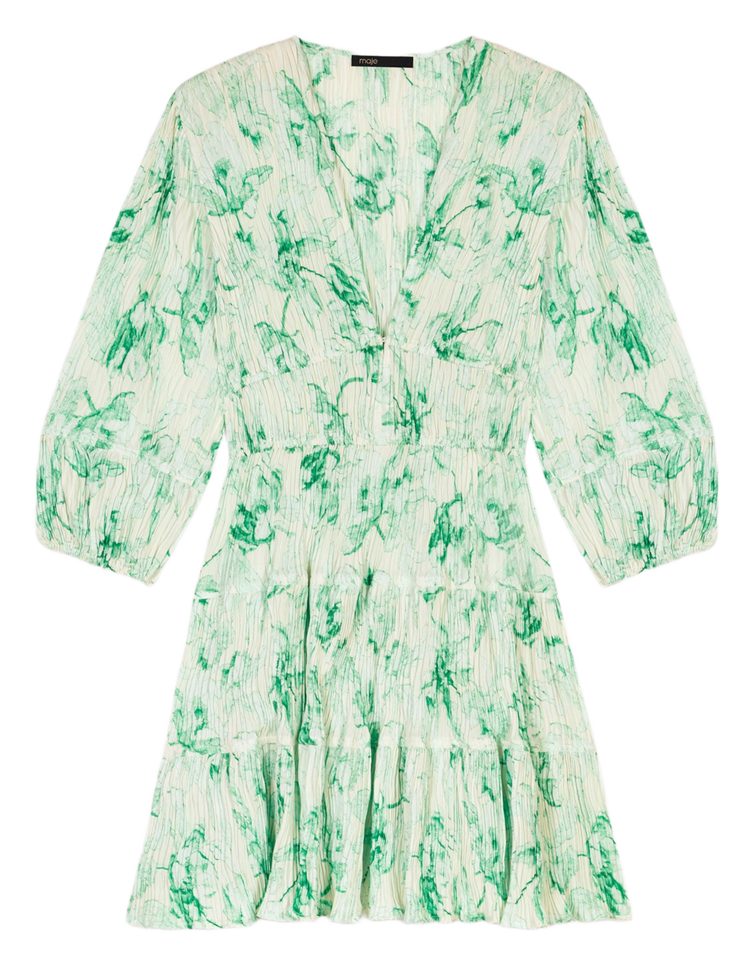 Maje Jurk Kaki Short Dress Cyriala Orange // Ba&sh