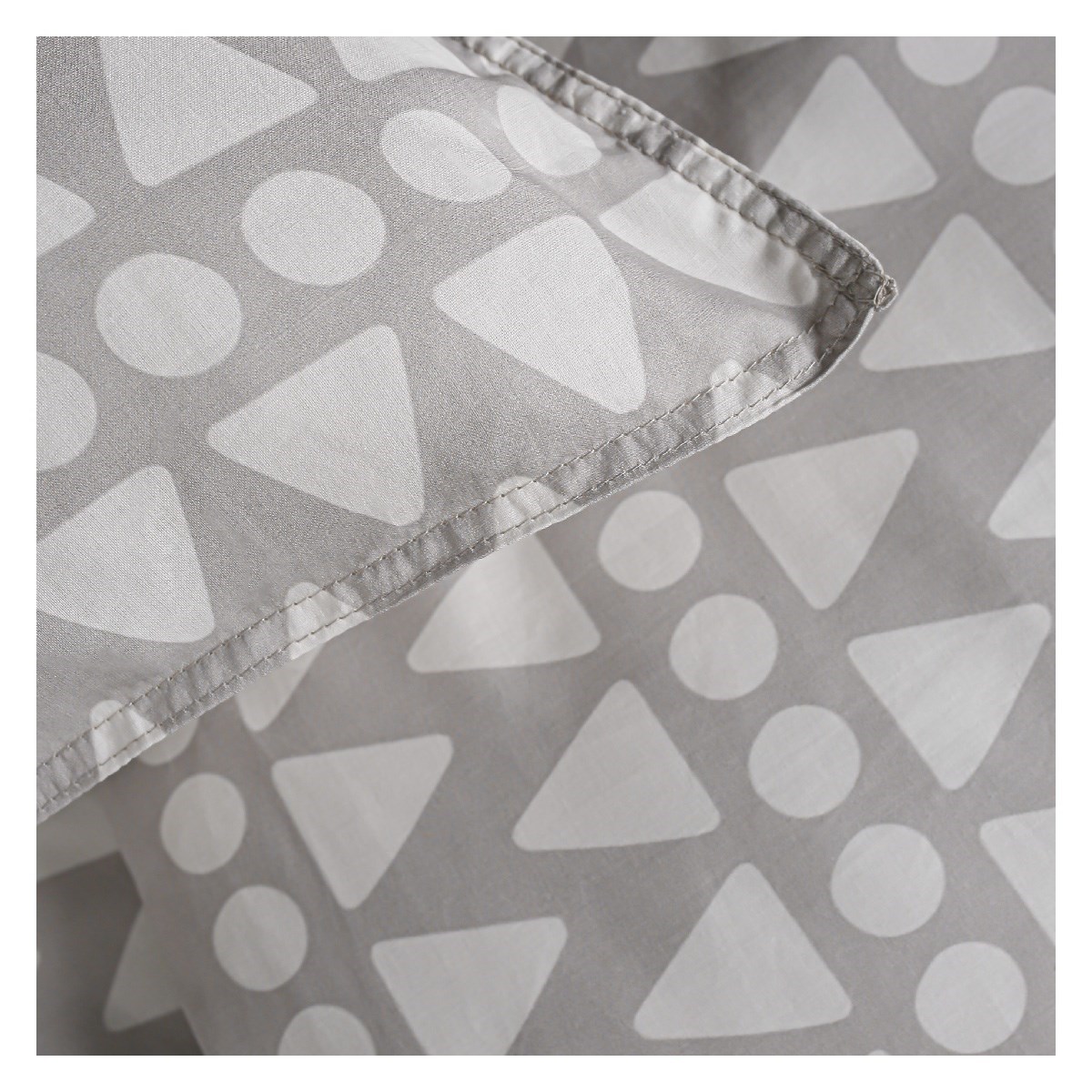 Ethnic printed cotton bedding set TODAY LINGE DE MAISON Grey