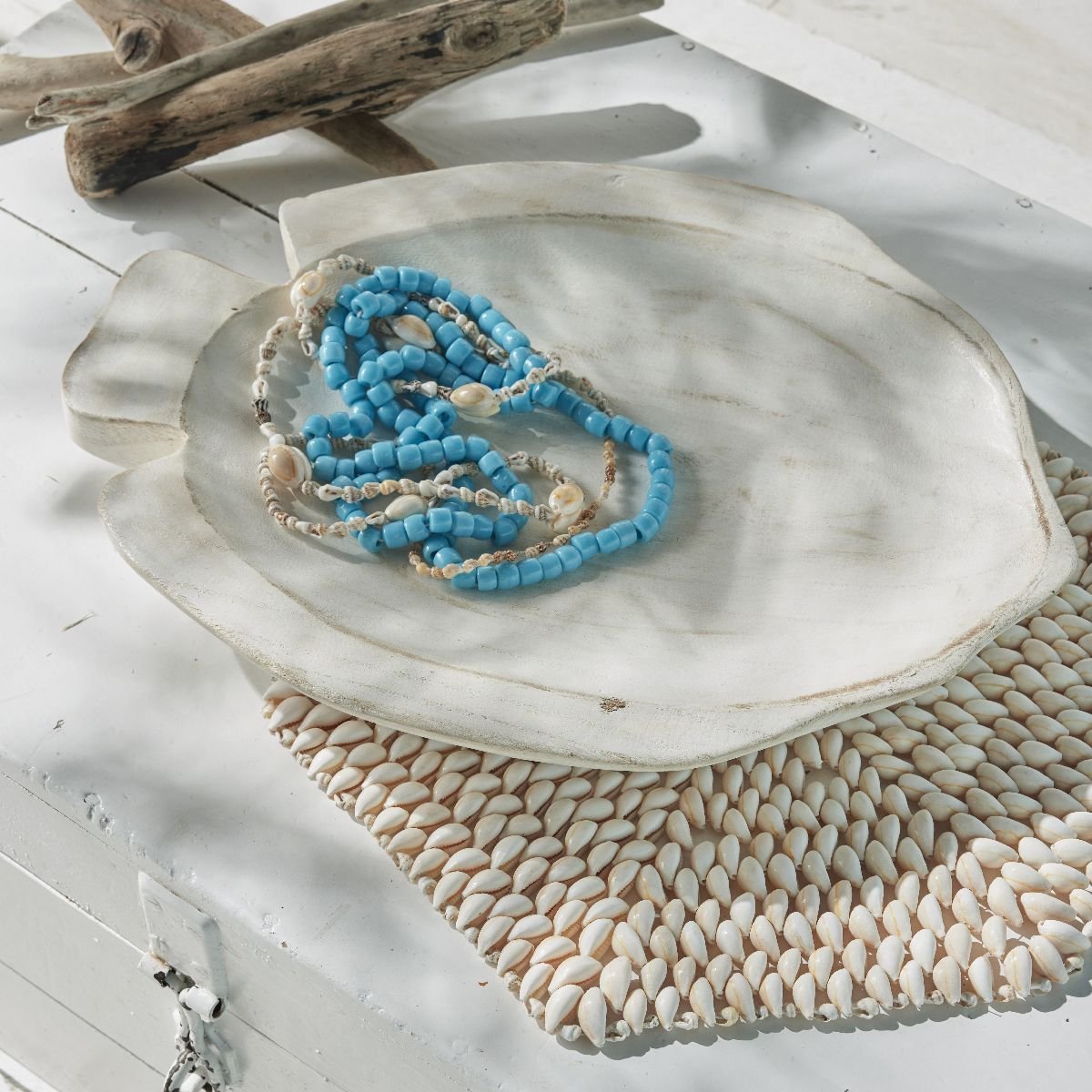 Cide poche forme poisson en bois FACTORY White