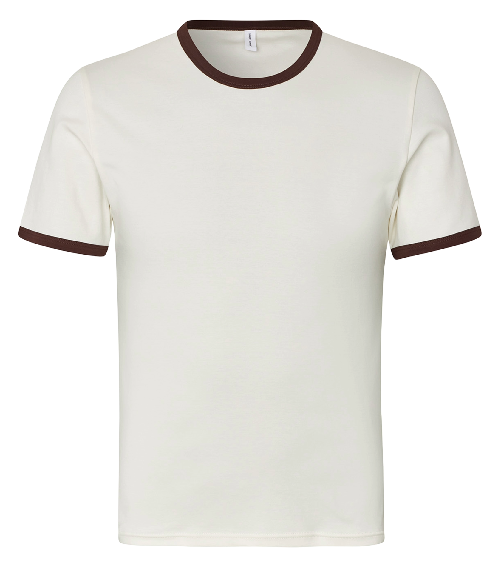 Tee-shirt col rond en coton bio SAMSOE SAMSOE Blanc