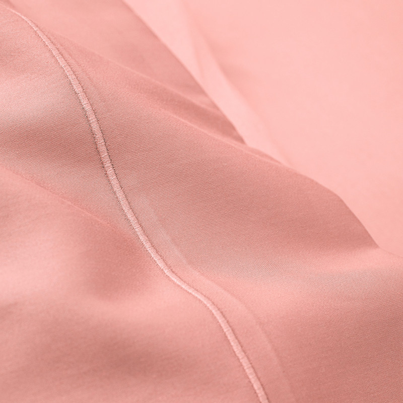 Combed cotton percale flat sheet "Julian" all sizes pure cotton COTON PUR Pink